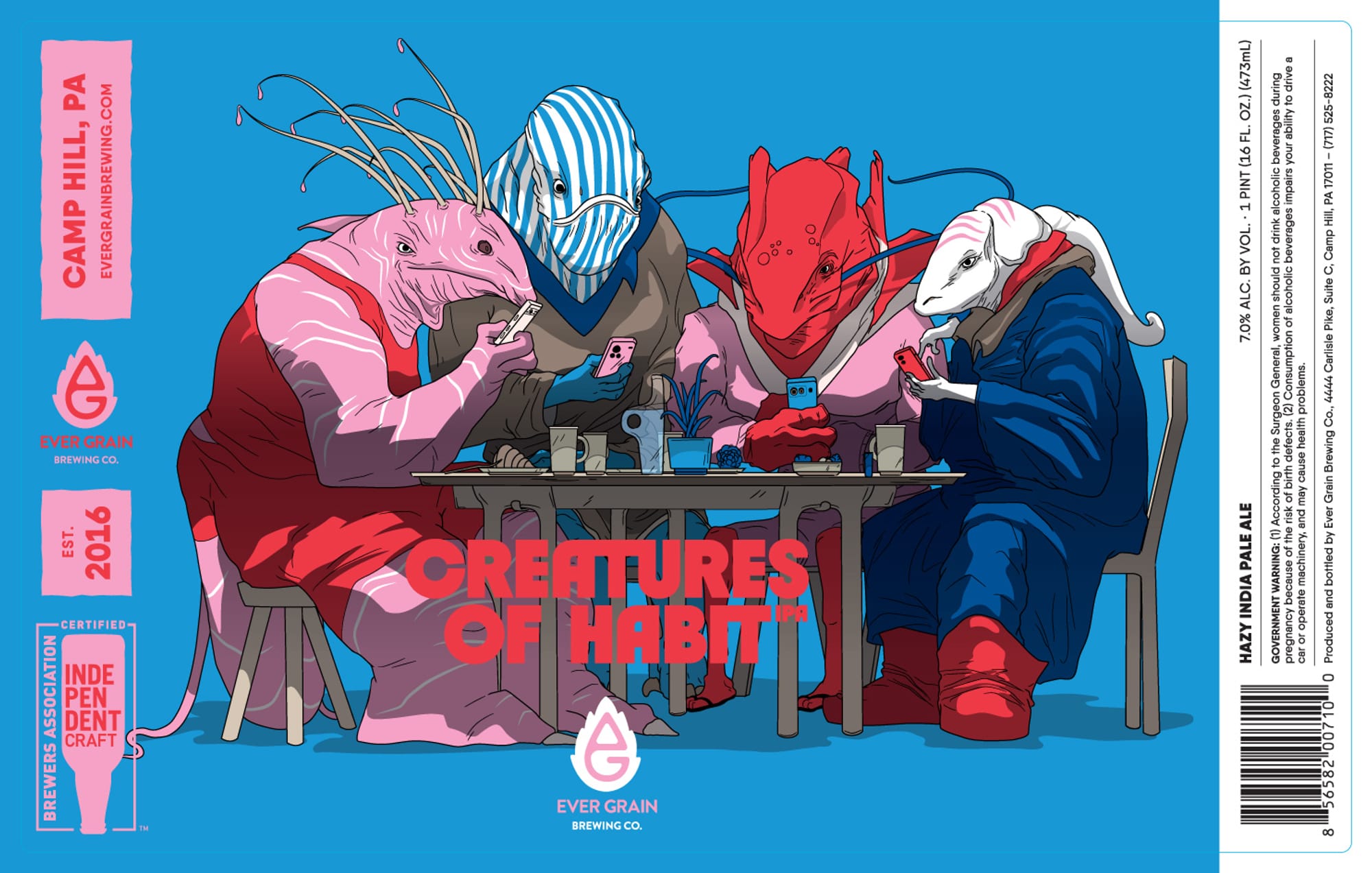 Creatures of Habit by Ever Grain Brewing Co. - beer label