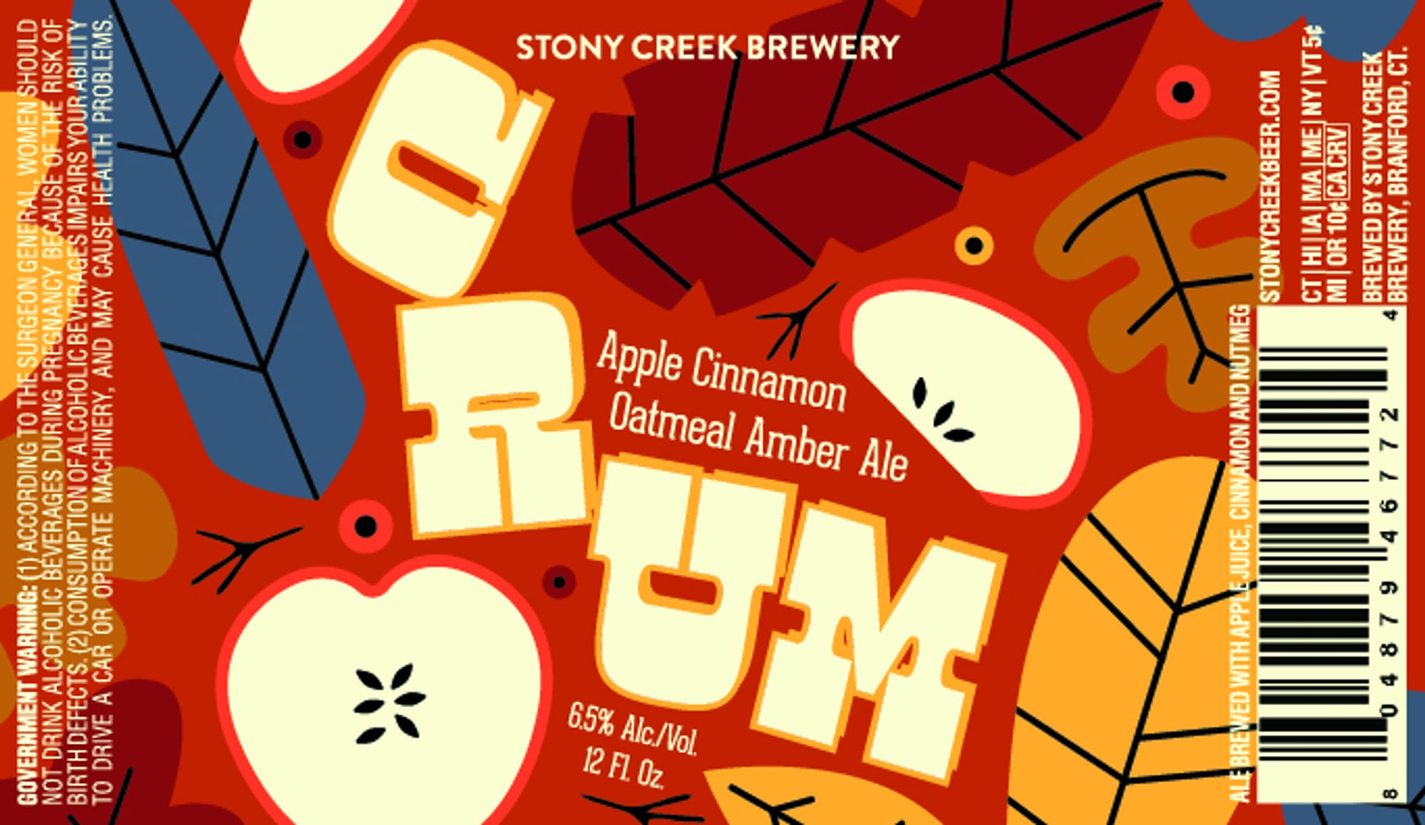 Rum Runner by Stony Creek Brewery - beer label