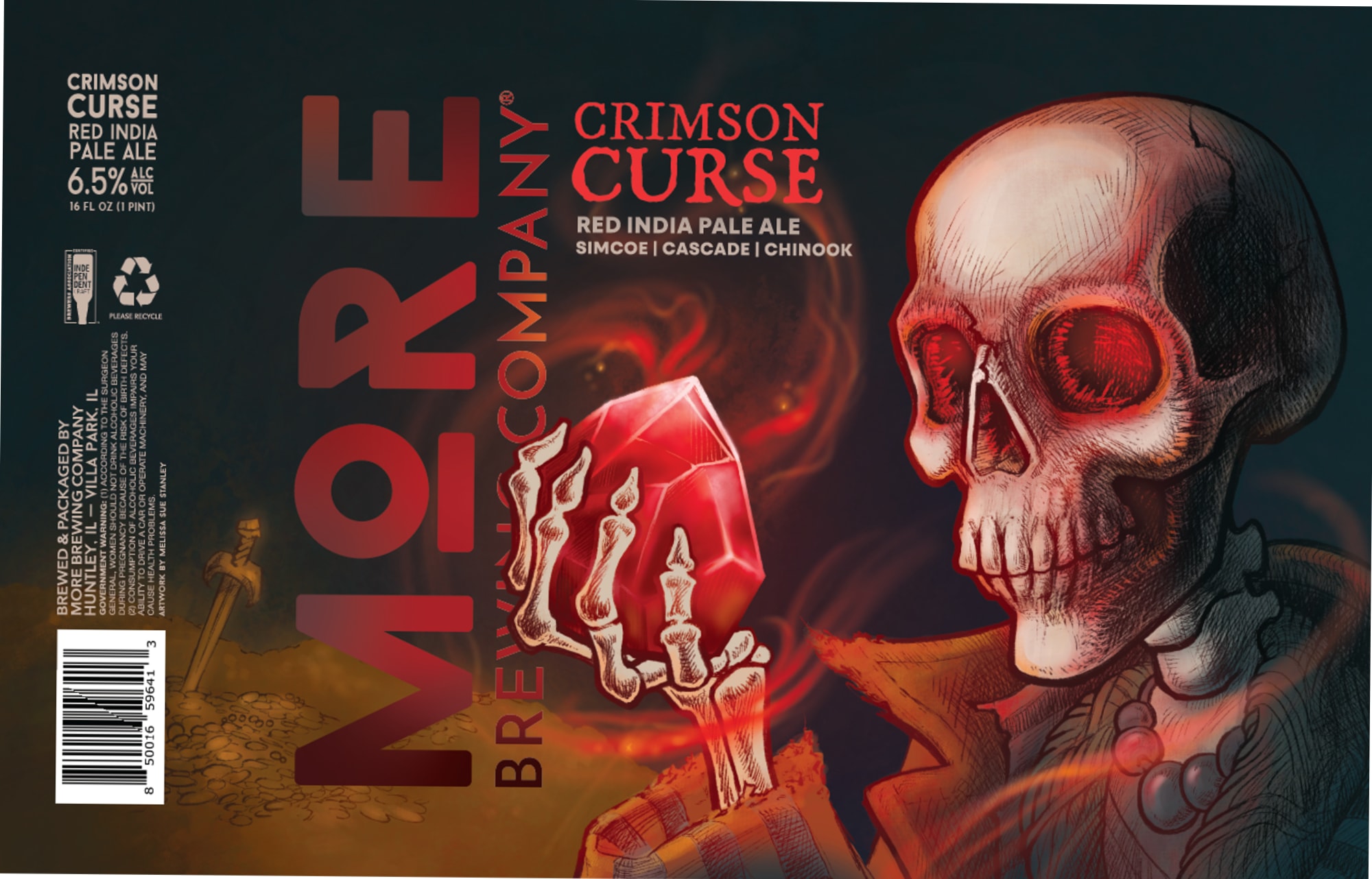 Crimson Curse by Lore Brewing Company - beer label