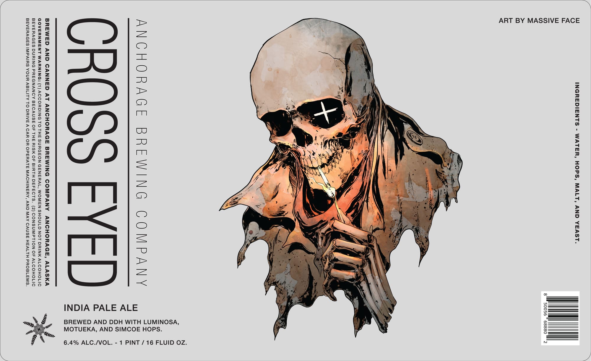 Cross Eyed by Anchorage Brewing Company - beer label