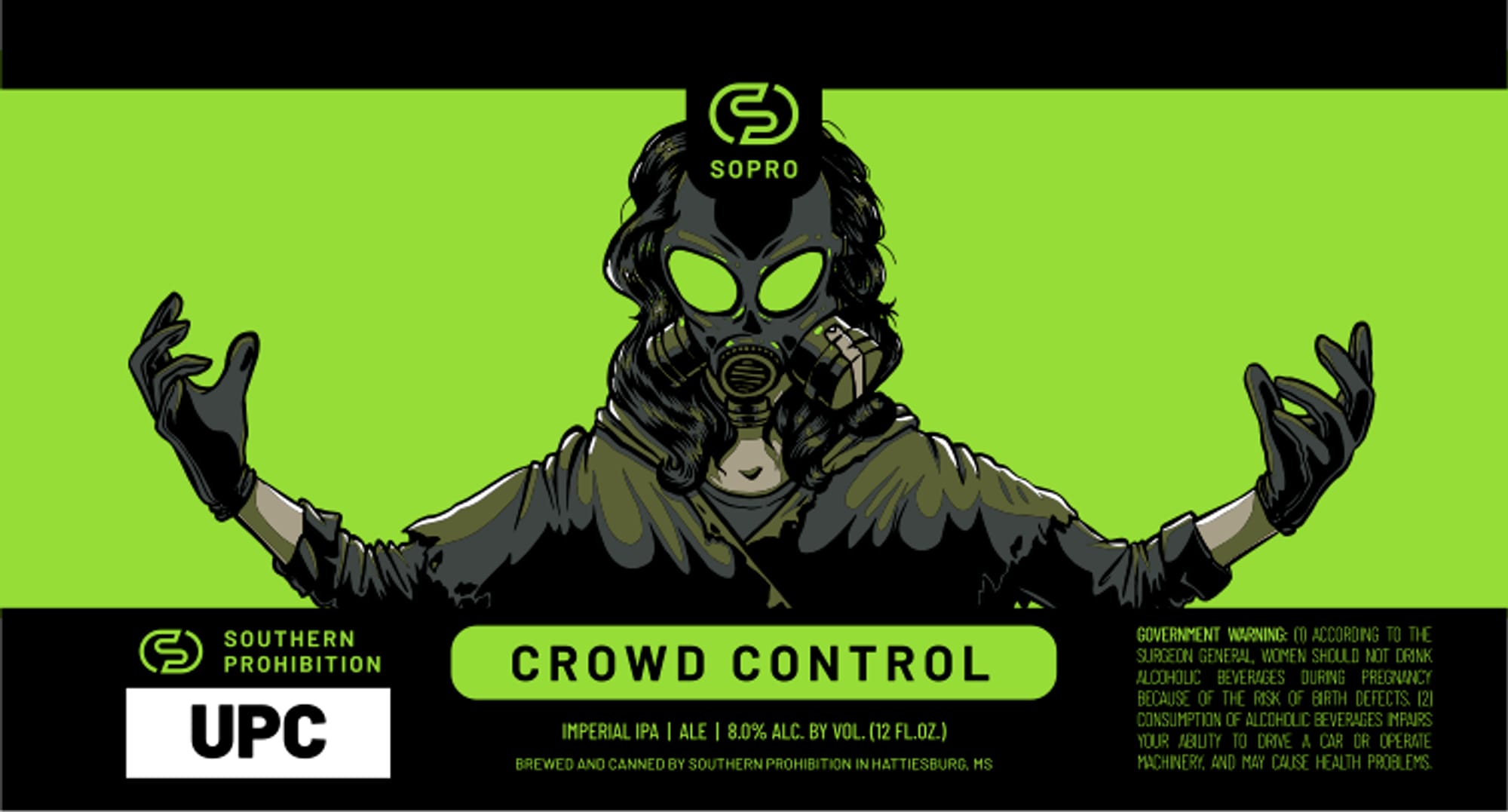 Crowd Control by Southern Prohibition - beer label