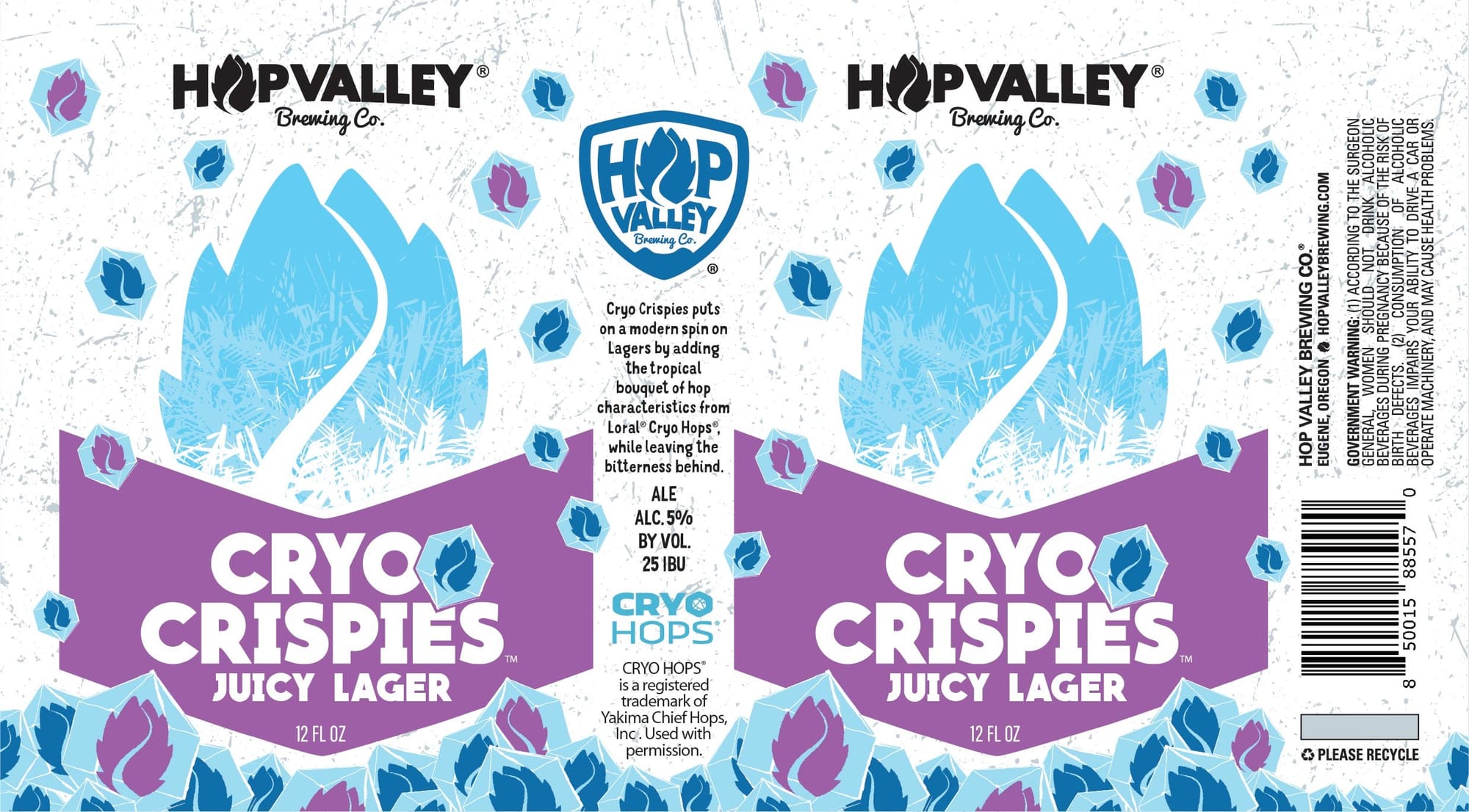 Cryo Crispies by Hop Valley Brewing Co. - beer label