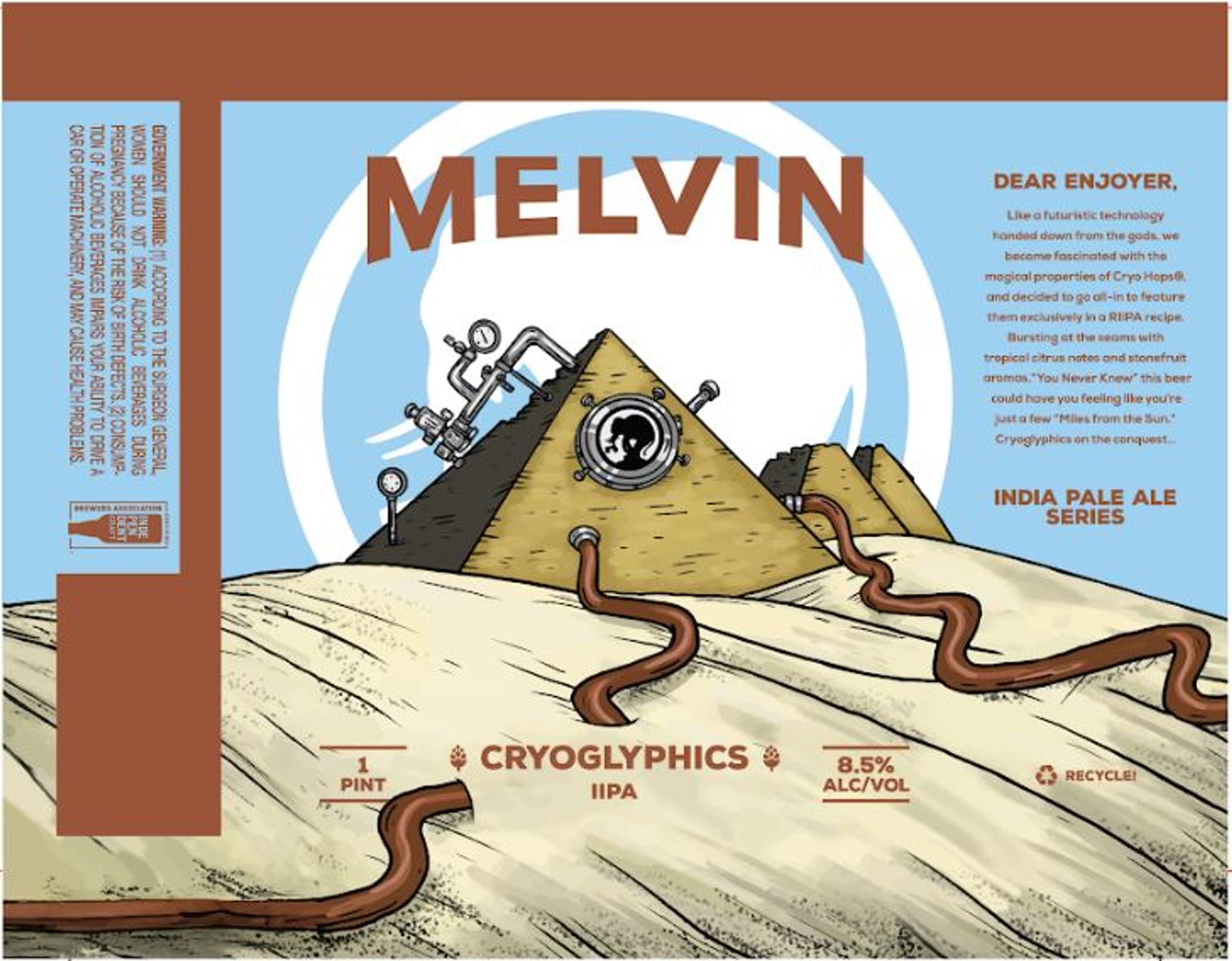 Cryoglyphics by Melvin Brewing - beer label