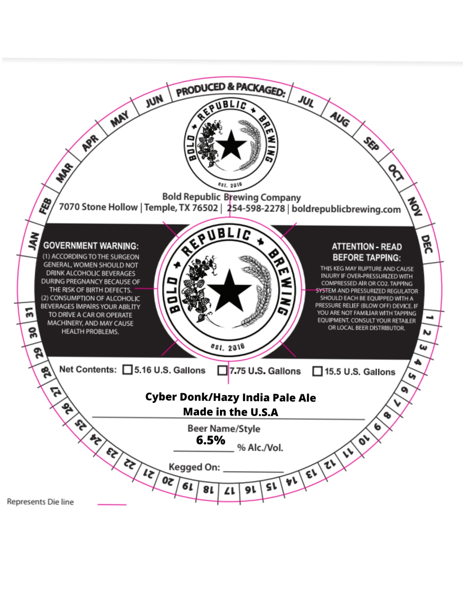 Cyber Donk by Bold Republic Brewing - beer label