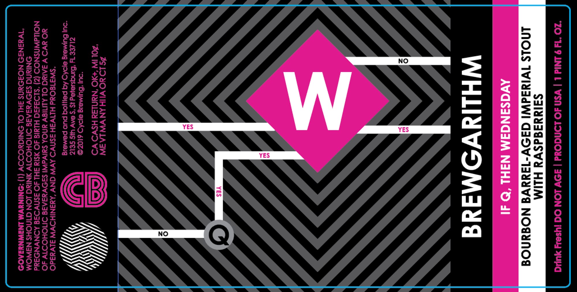 Brewgarithm by Cycle Brewing - beer label