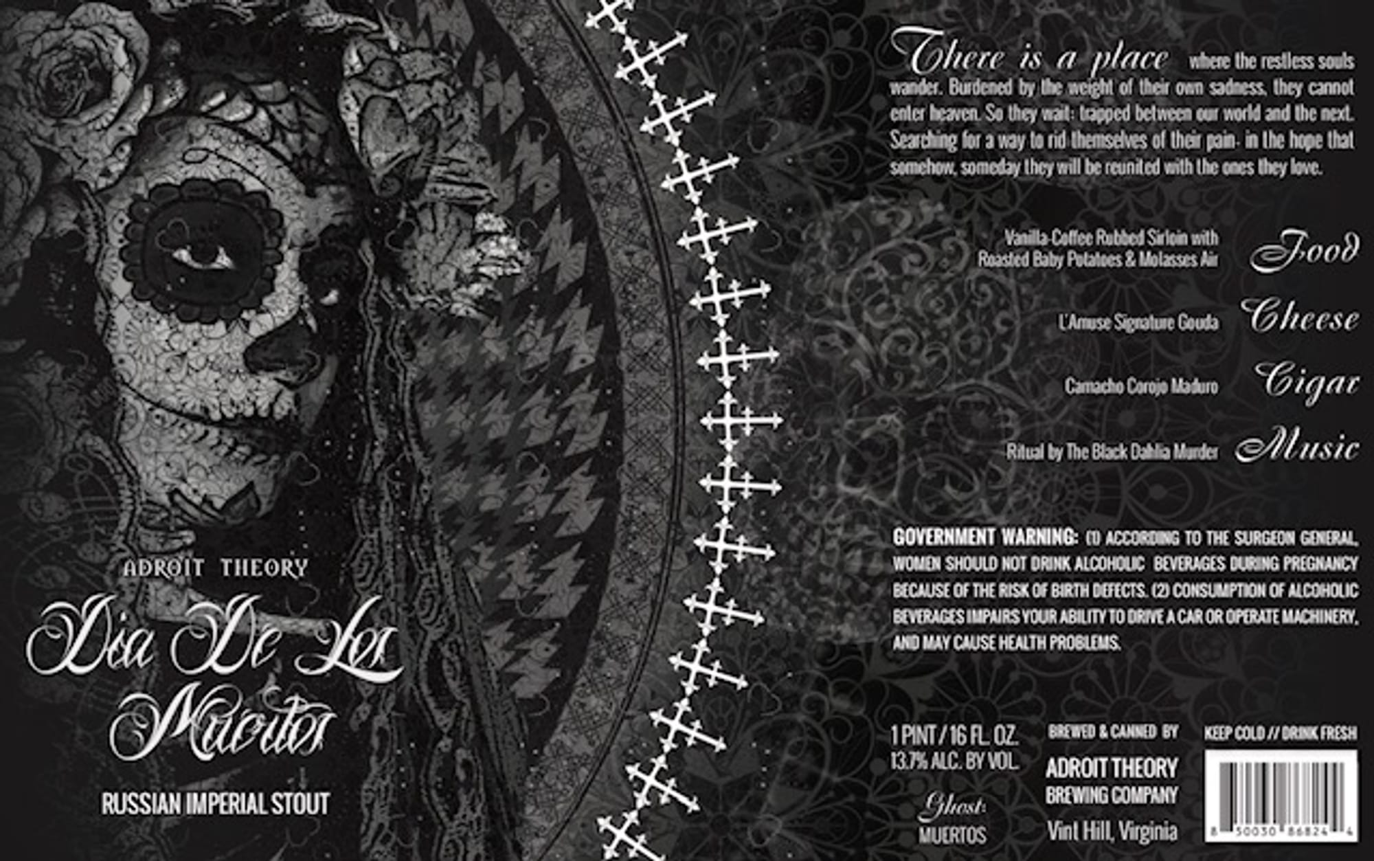 Día De Los Muertos by Adroit Theory Brewing Company - beer label