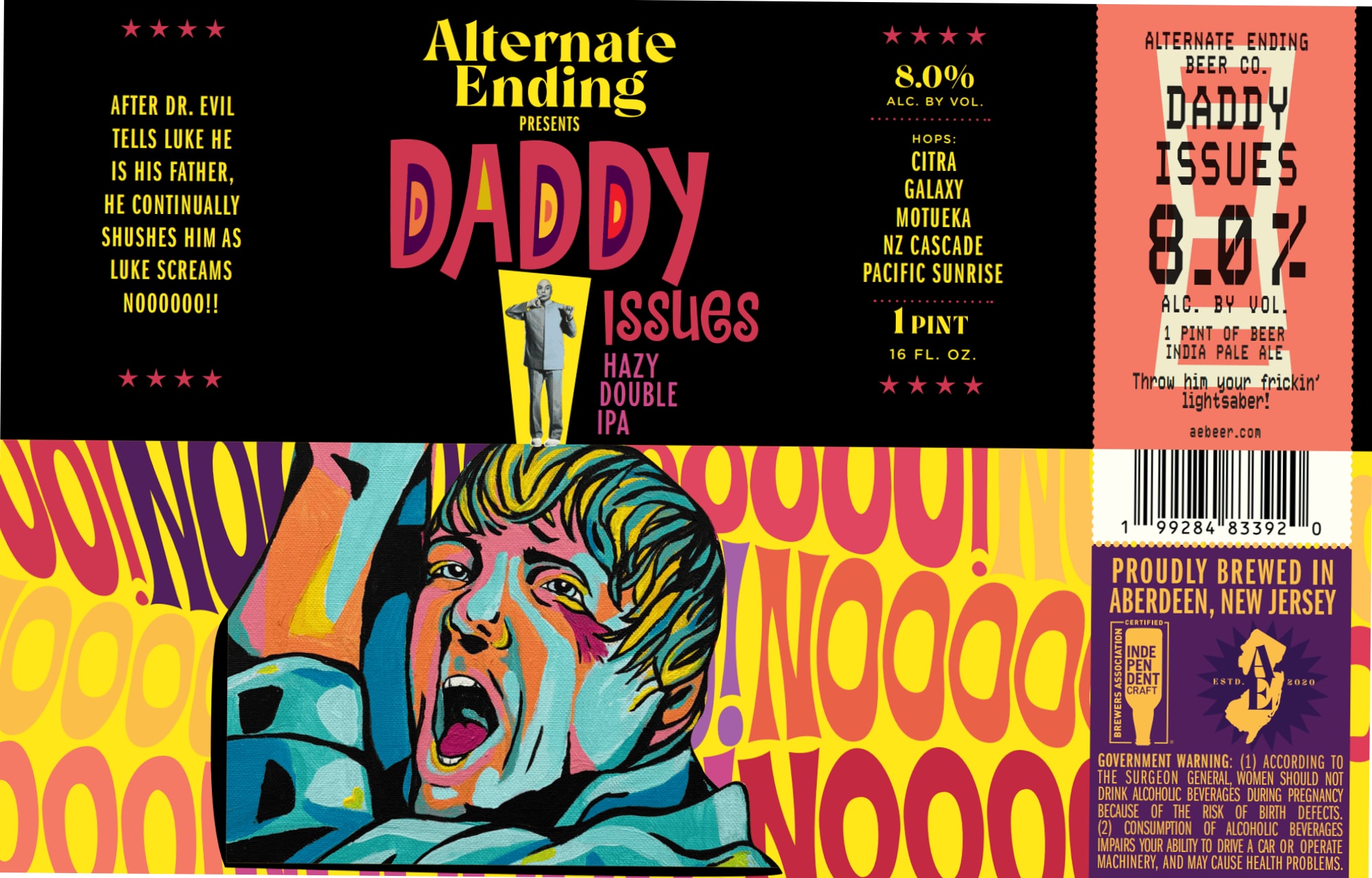 Daddy Issues by Alternate Ending Beer Co. - beer label