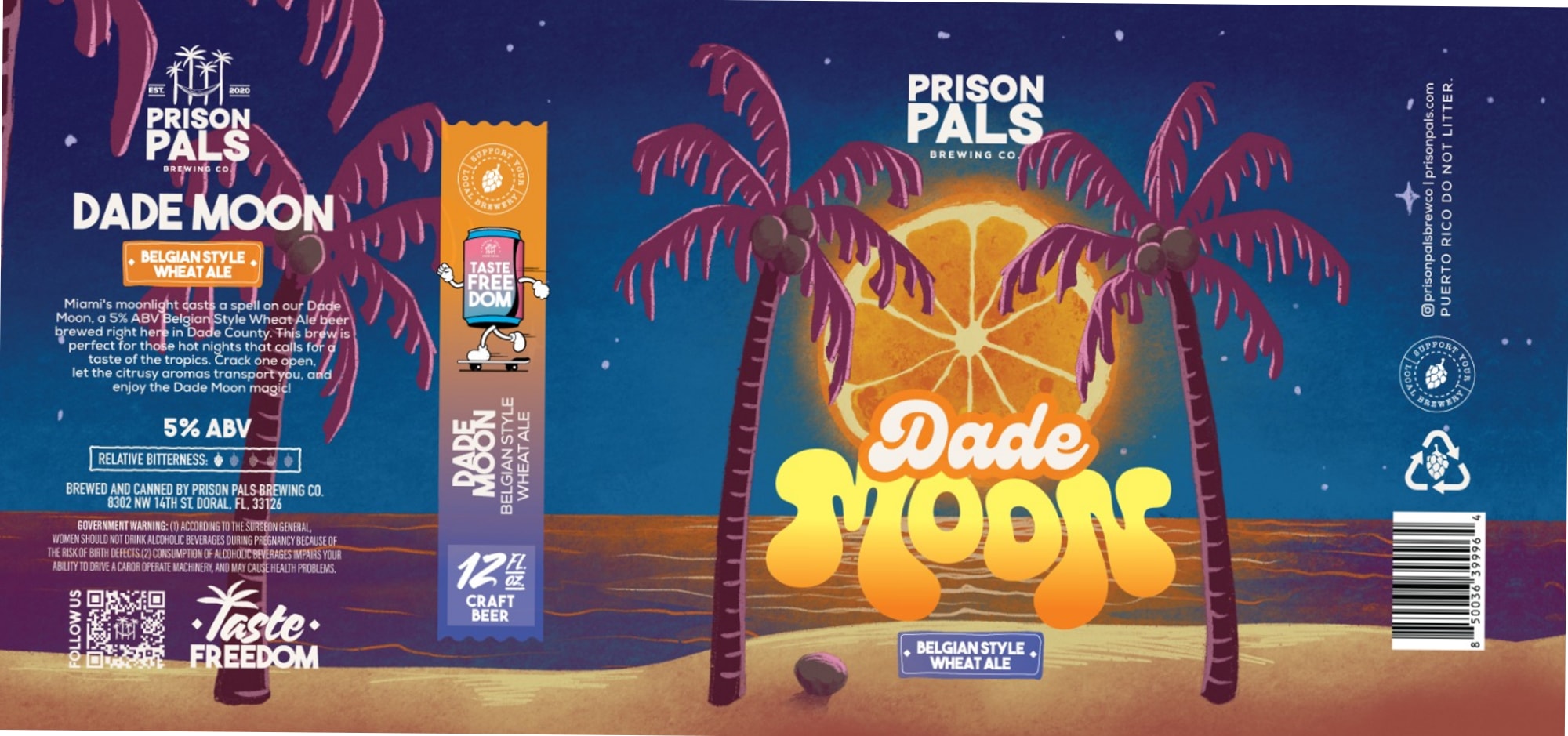 Dade Moon by Prison Pals Brewing Co. - beer label