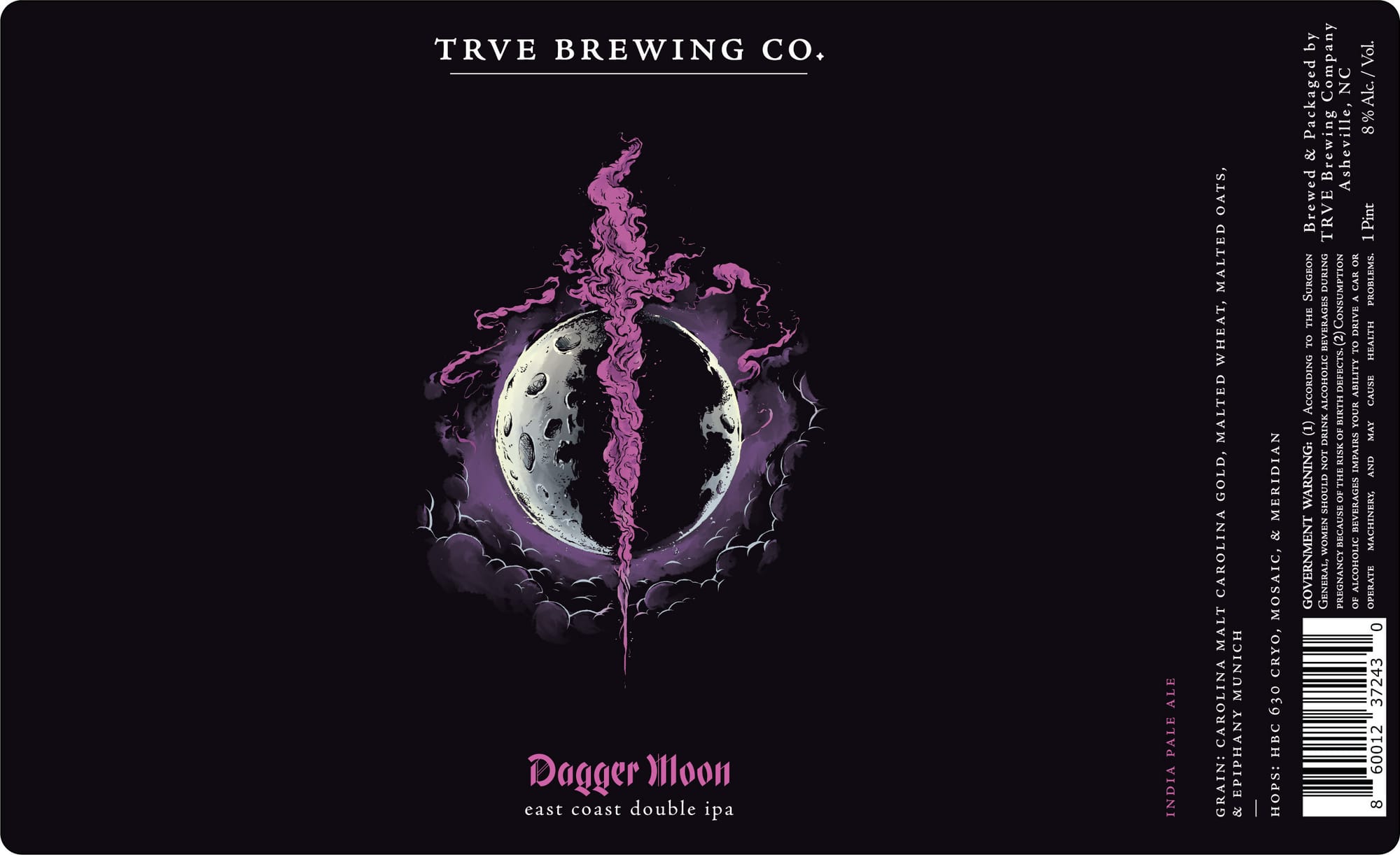 Dagger Moon by Trve Brewing Co. - beer label