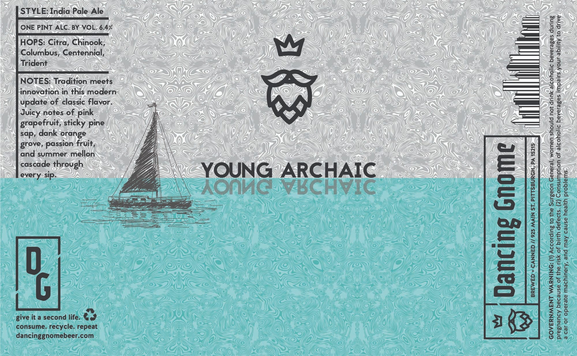 One Pint by Dancing Gnome Beer - beer label