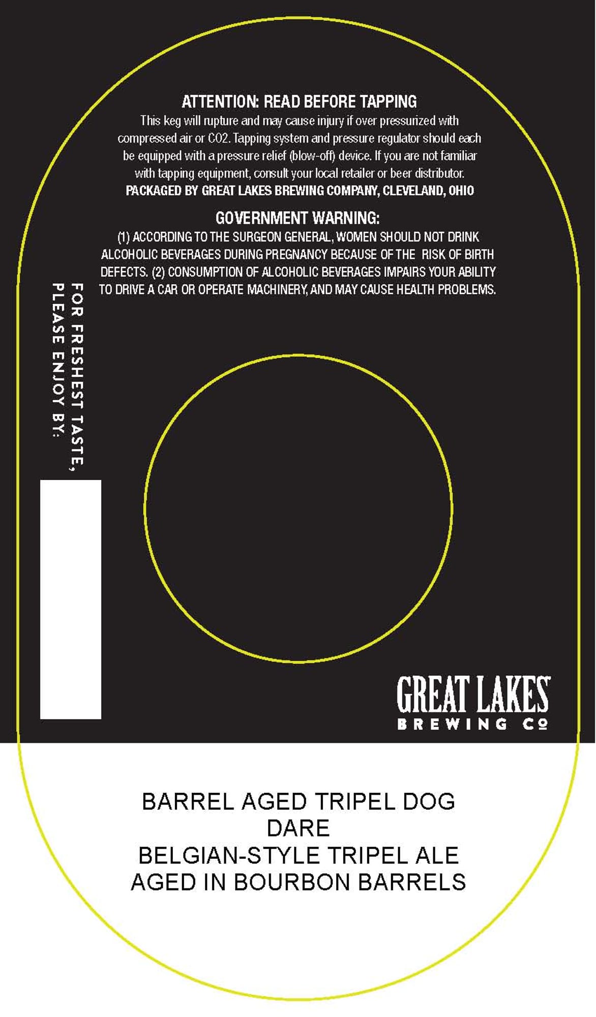 Barrel Aged Dare by Great Lakes Brewing Company - beer label