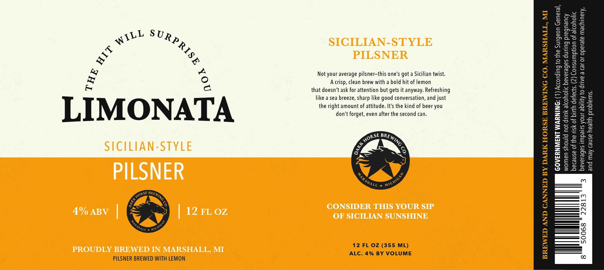 Limonata by Dark Horse Brewing Co. - beer label
