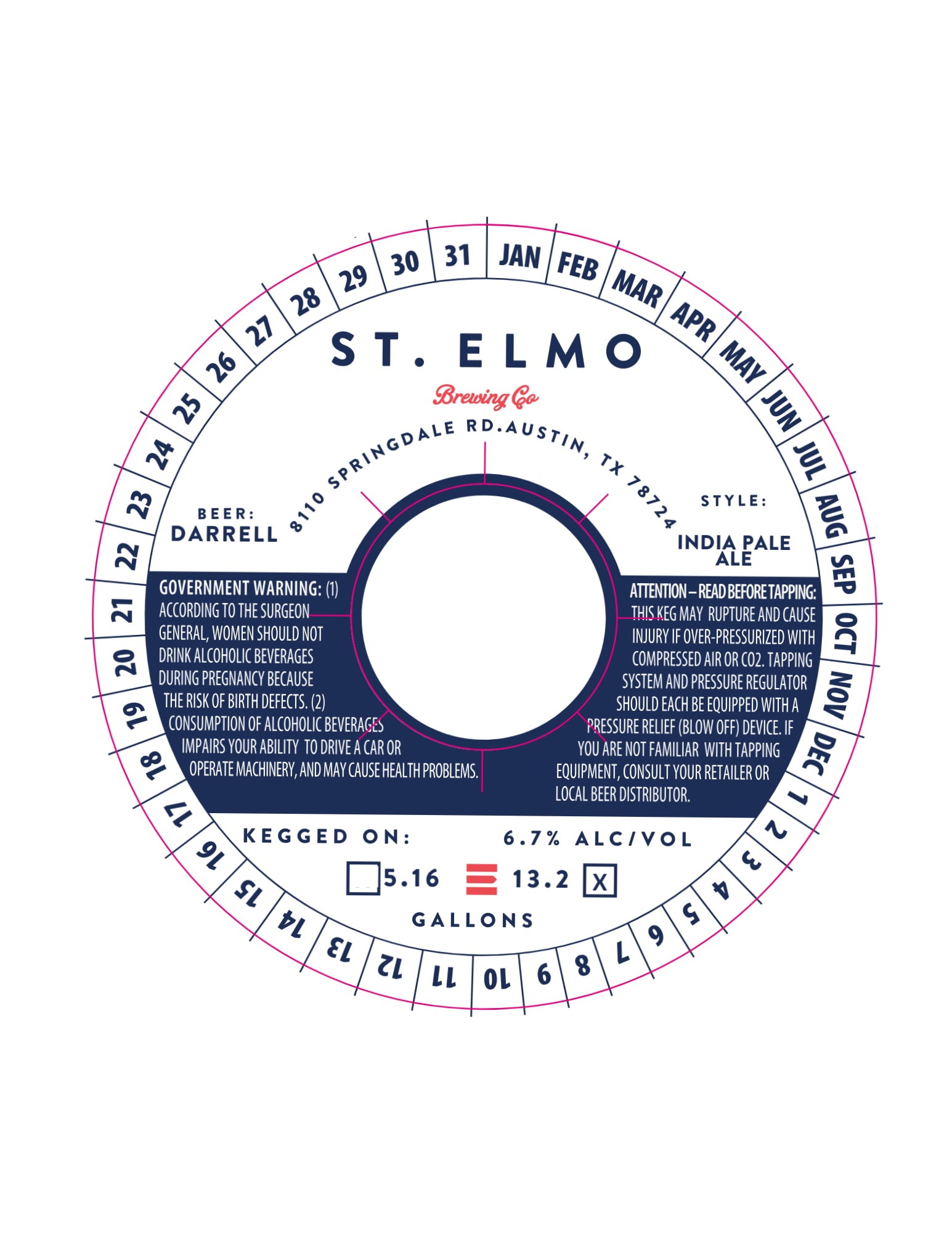 Darrell by St. Elmo Brewing Co. - beer label