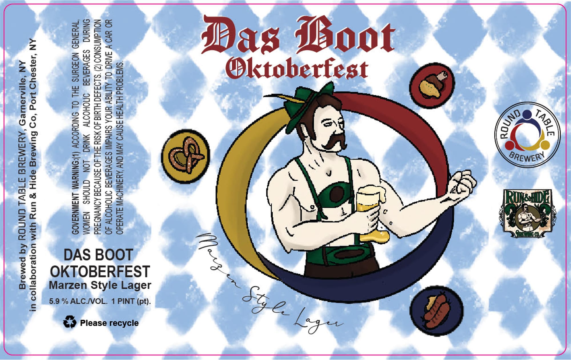 Das Boot Oktoberfest by Round Table Brewery - beer label