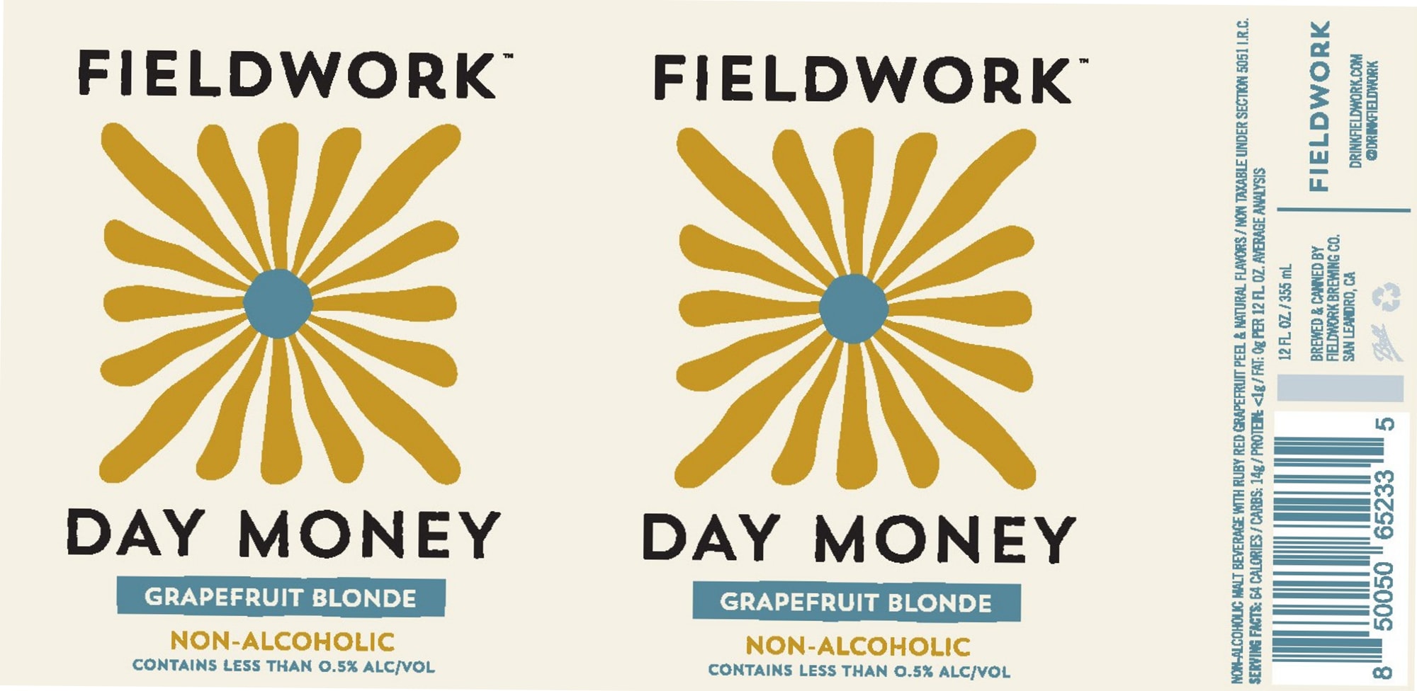 Day Money by Fieldwork Brewing Co. - beer label