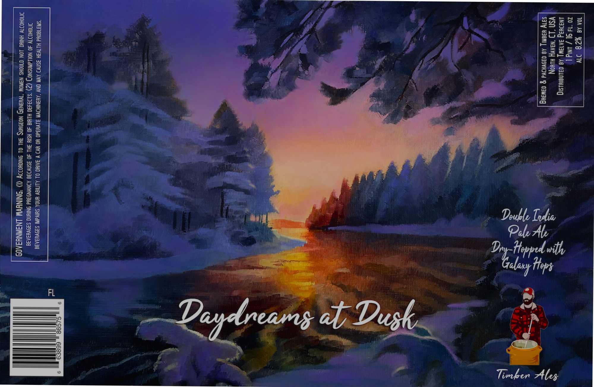 Daydreams at Dusk by Timber Ales - beer label