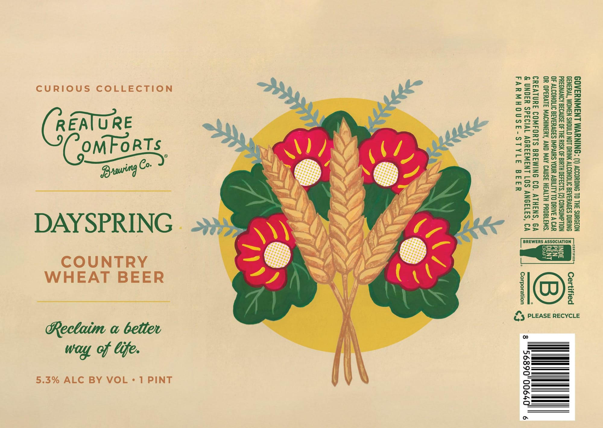 Dayspring by Creature Comforts Brewing Co. - beer label