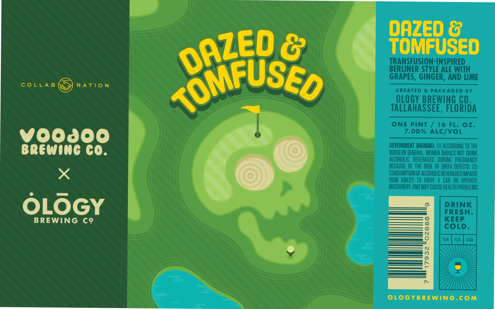 Dazed & Tomfused by Voodoo Brewing Co. x Ology Brewing Co. - beer label