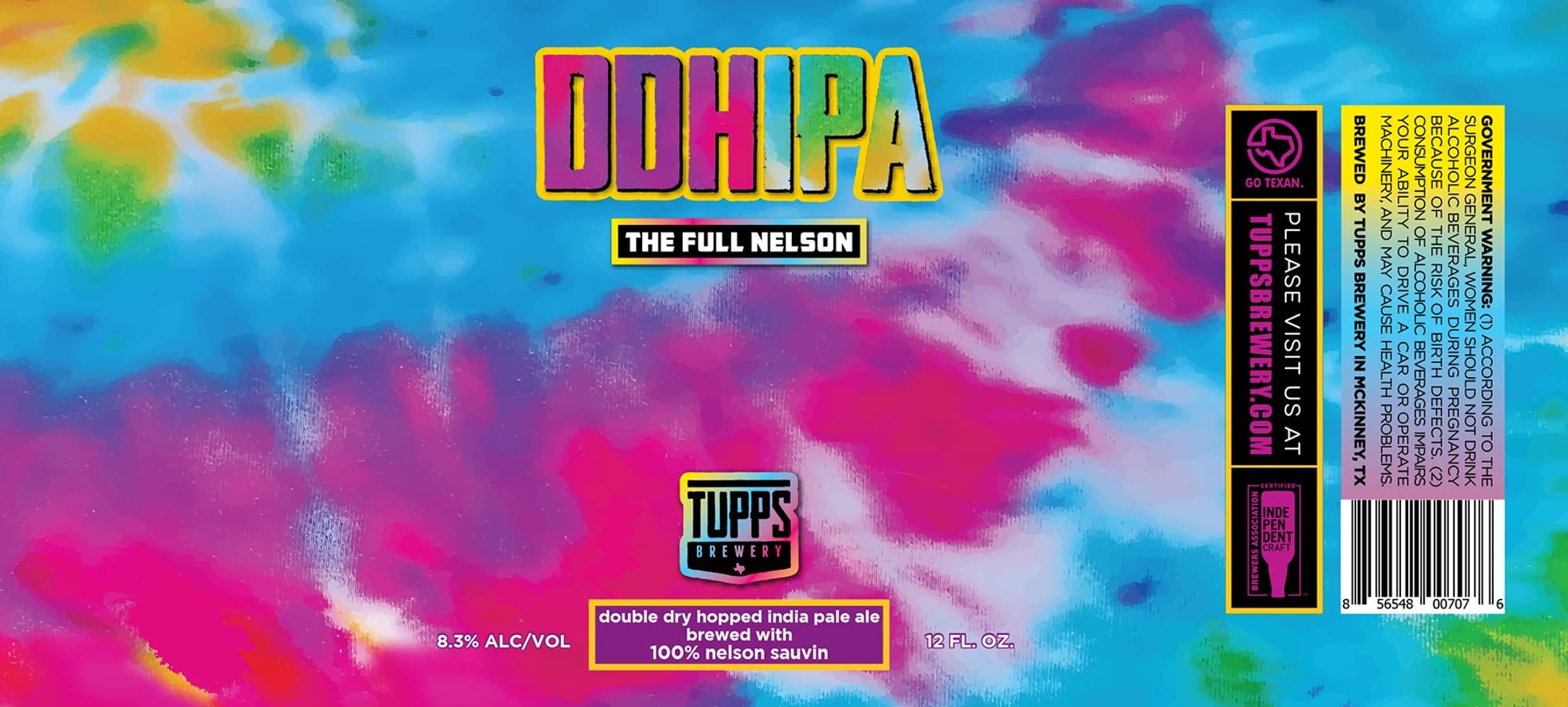 DDH IPA by Tupps Brewery - beer label