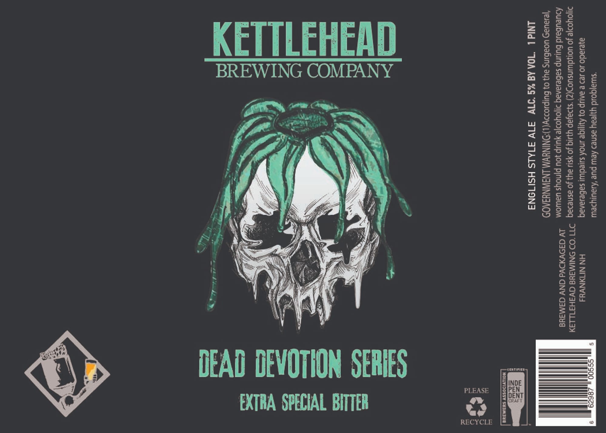 Dead Devotion Extra Special Bitter by Kettlehead Brewing Company - beer label