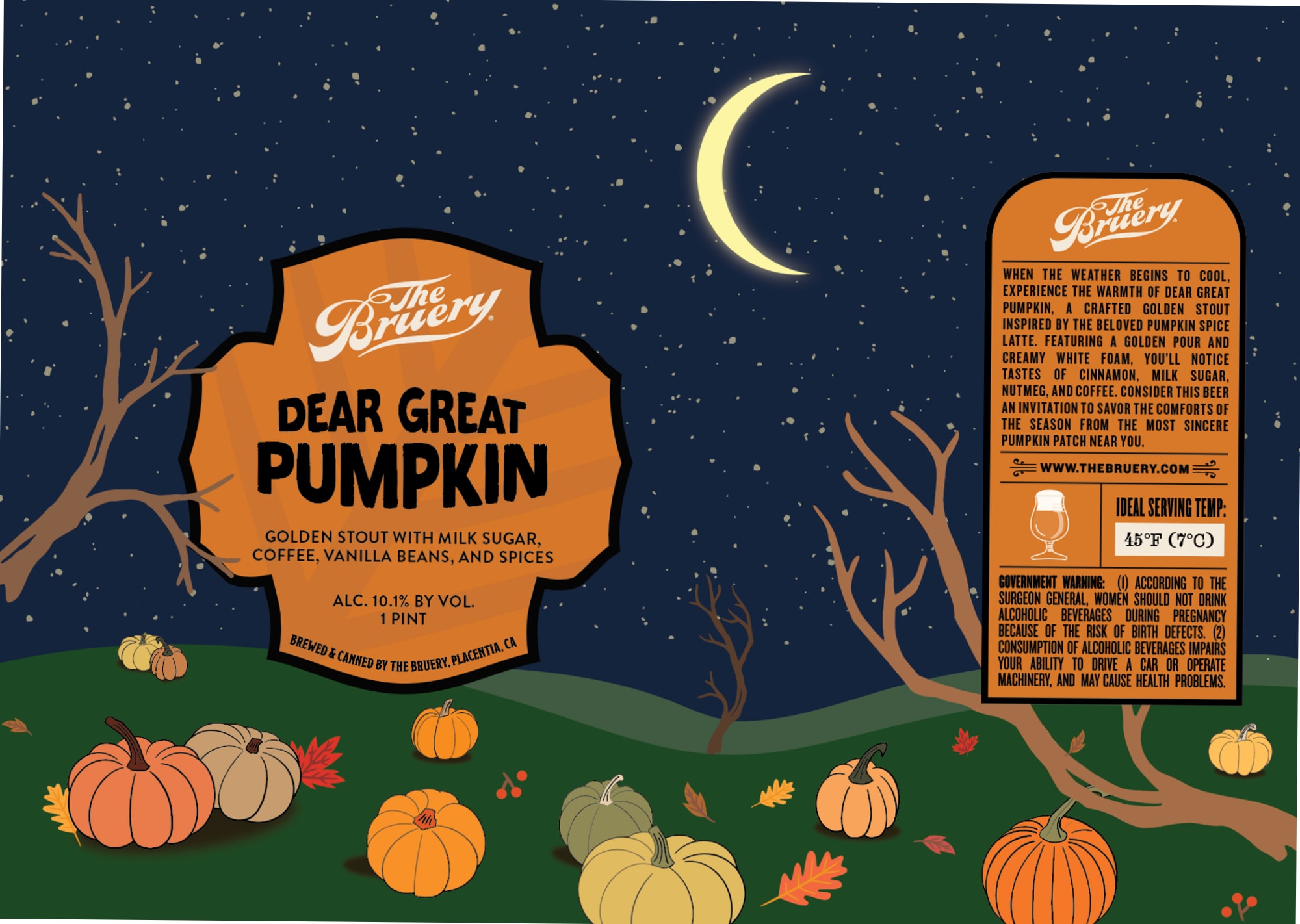 Dear Great Pumpkin by The Bruery - beer label
