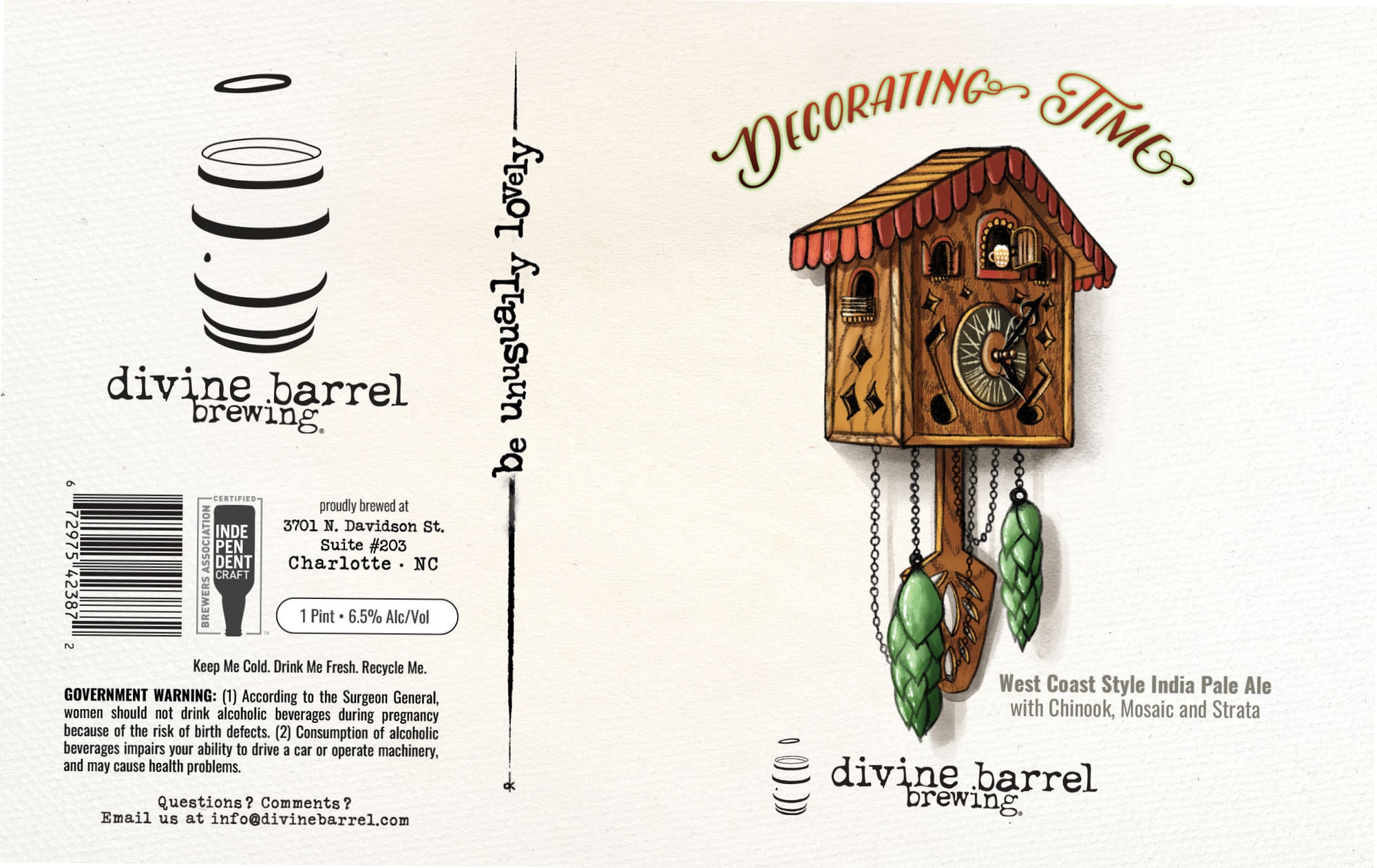 Decorating Times by Divine Barrel Brewing - beer label