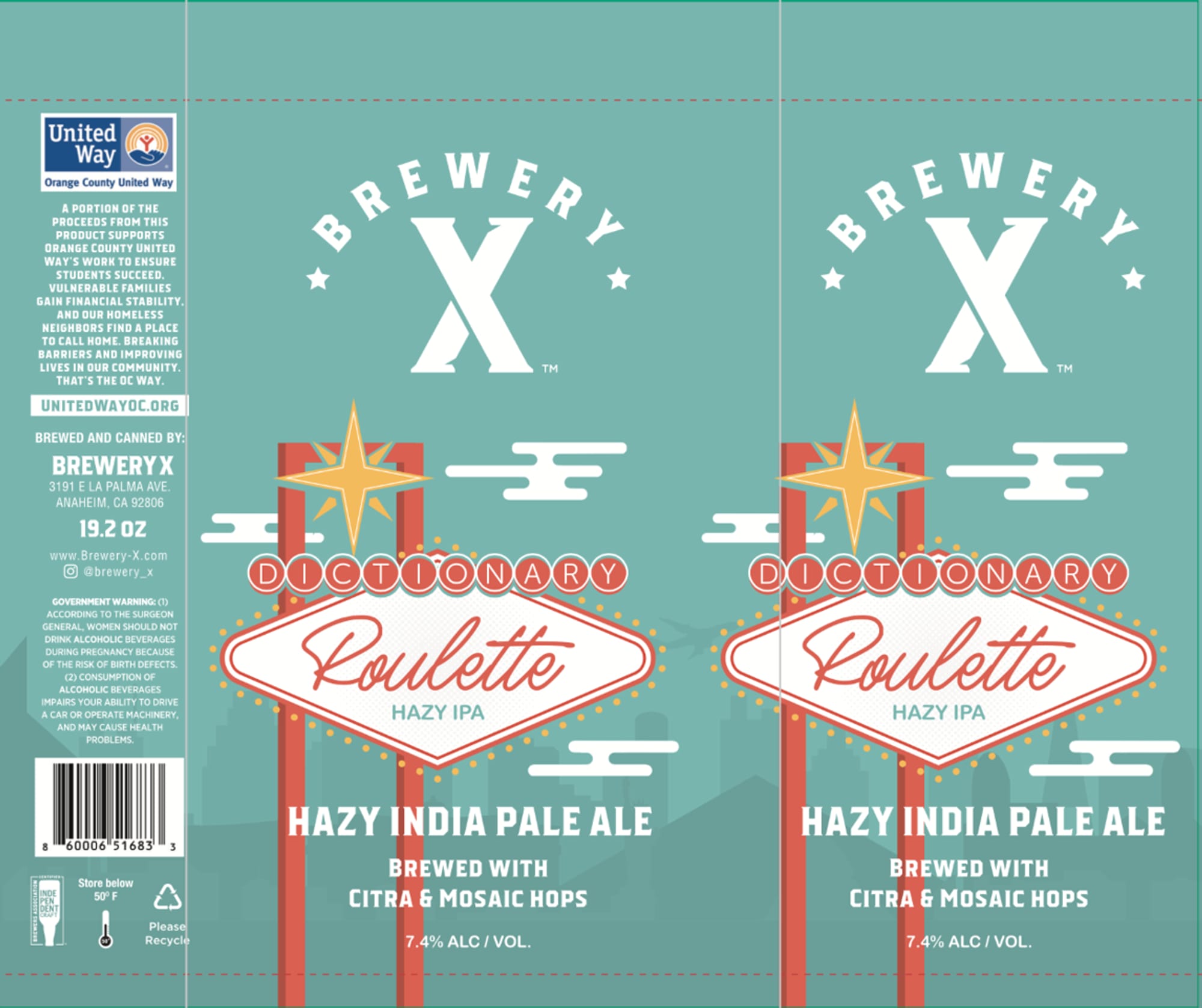 Dictionary Roulette by Brewery X - beer label