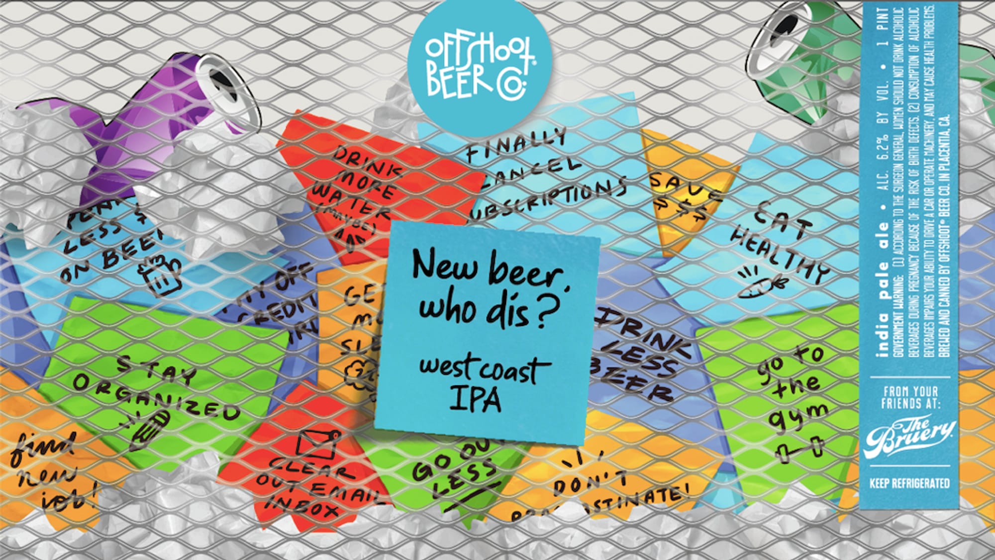 New Beer. Who Dis? by Offshoot Beer Co. - beer label