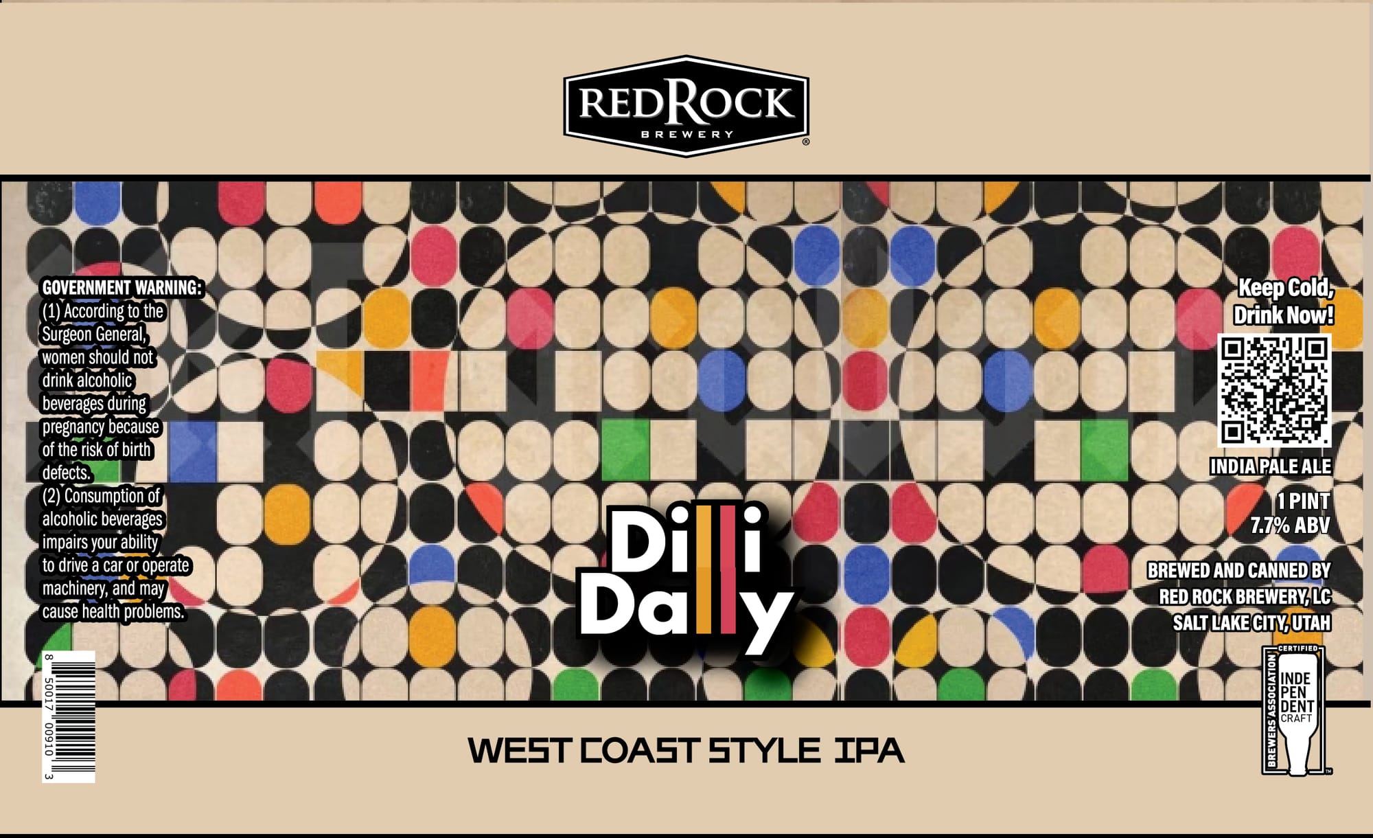Dilli Dally by RedRock Brewery - beer label