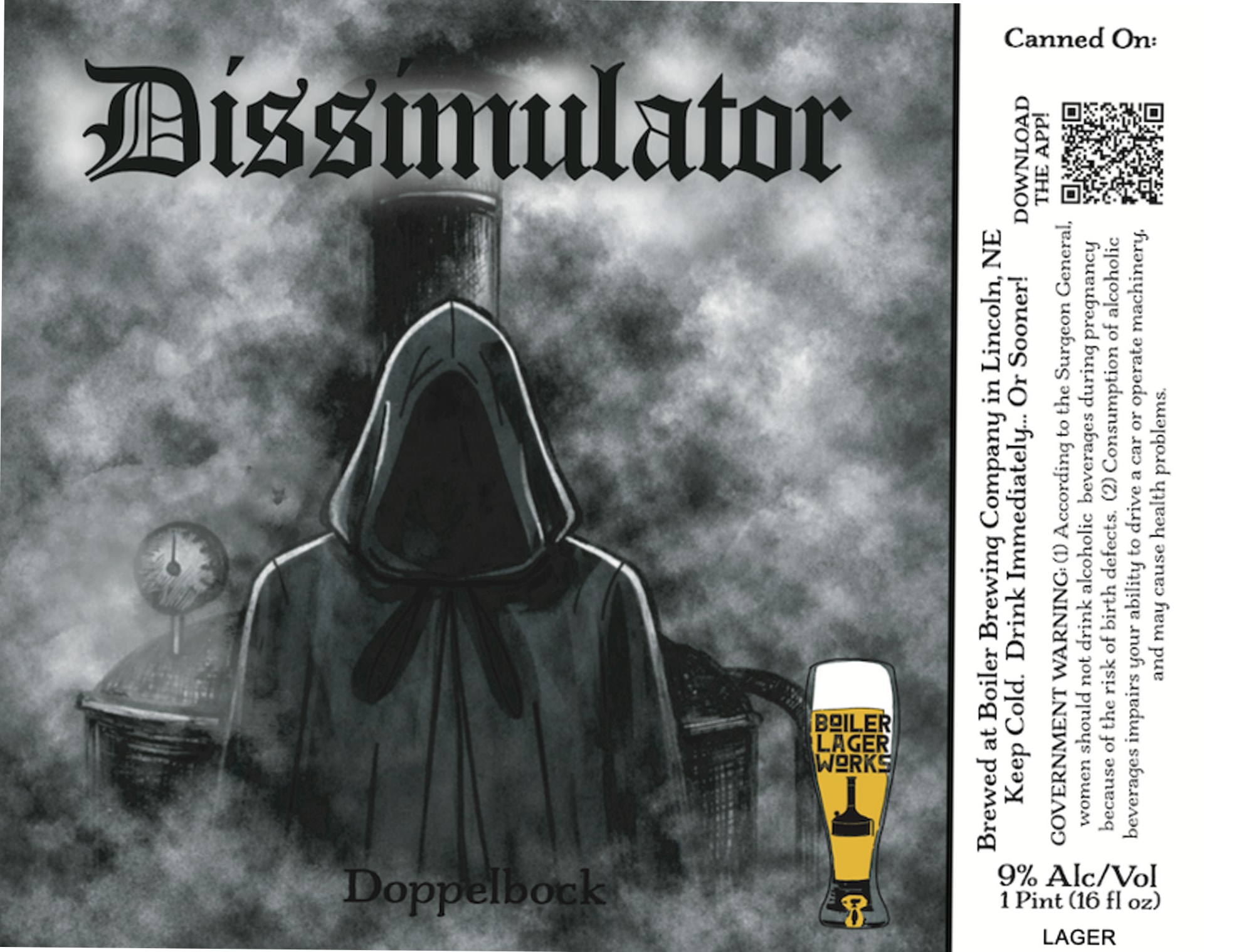 Dissimulator by Boiler Brewing Company - beer label