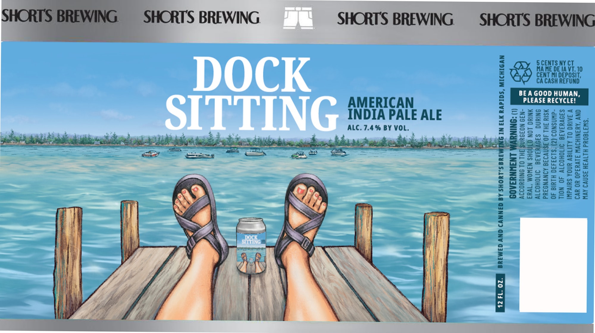 Dock Sitting by Shorts Brewing Company - beer label
