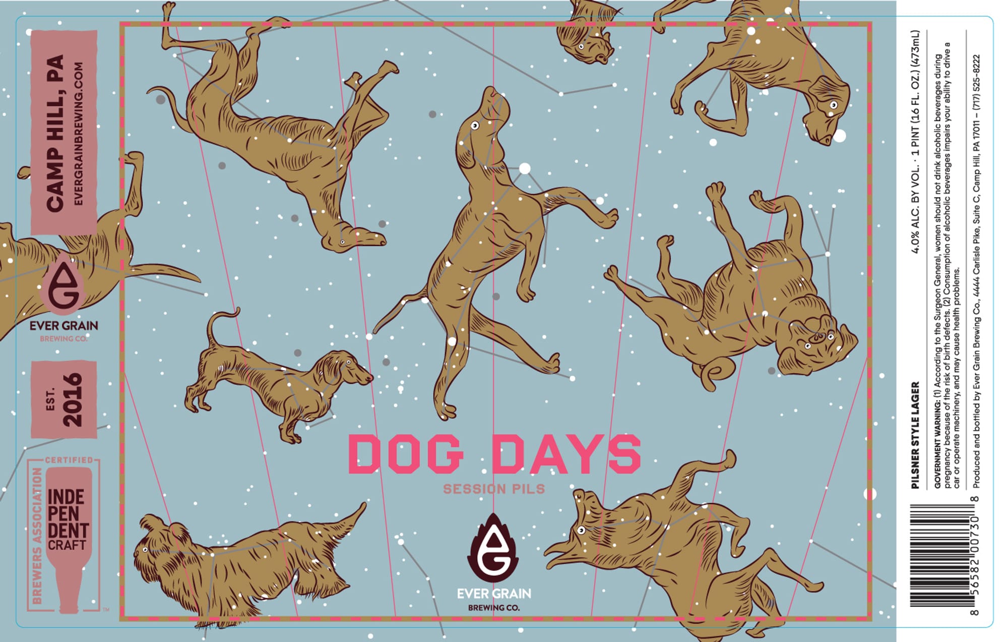 Dog Days by Ever Grain Brewing - beer label