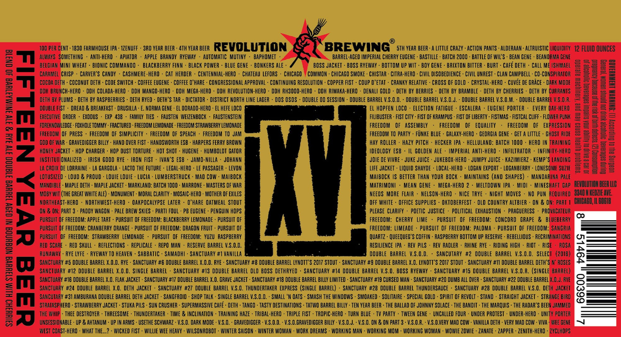 Doldrums by Revolution Brewing - beer label