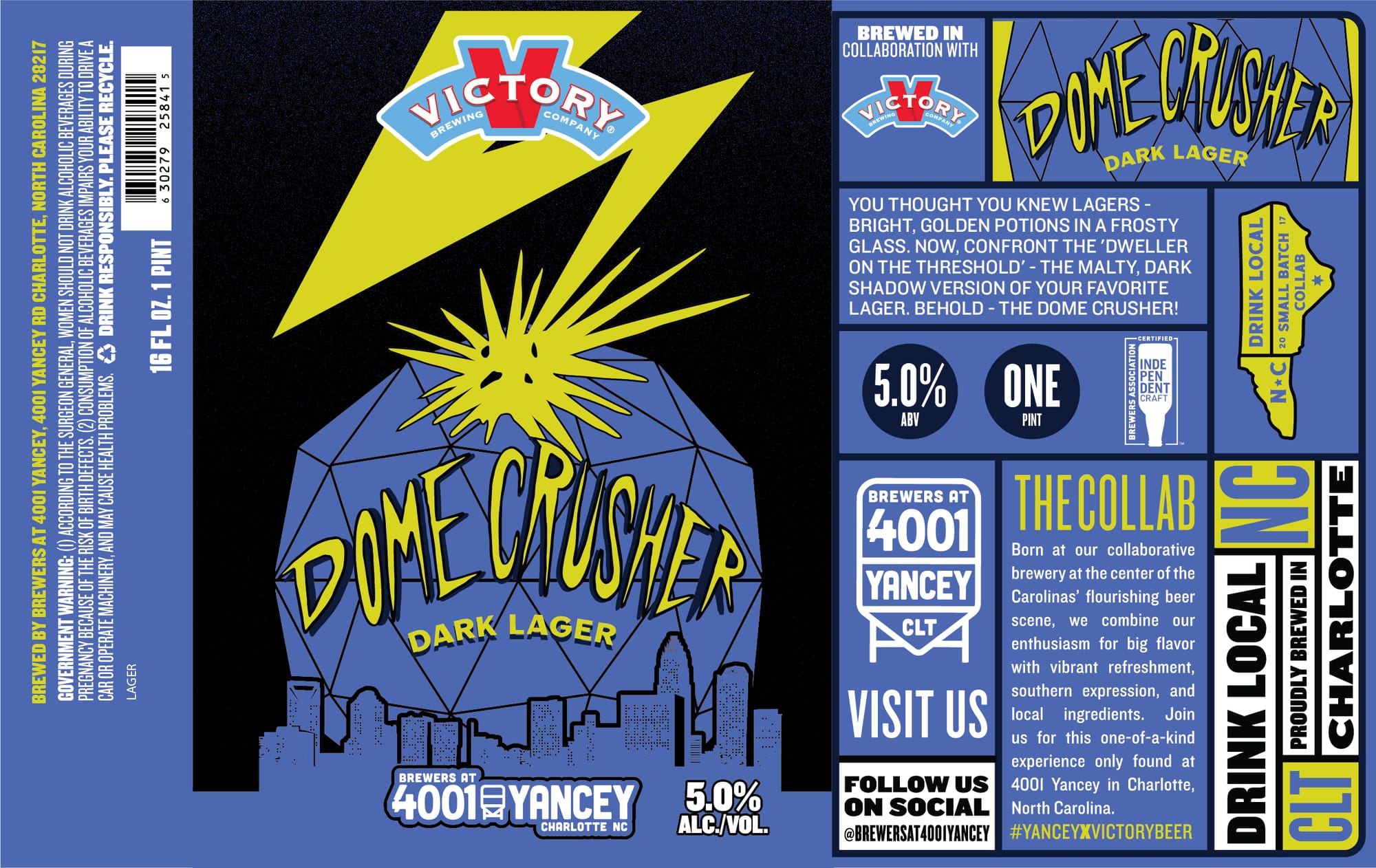 Dome Crusher by Victory Brewing Company - beer label