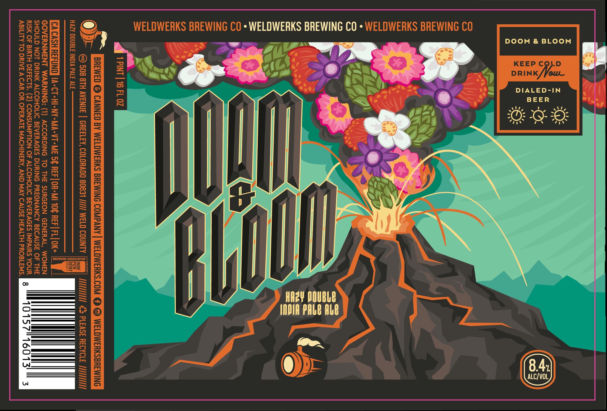 Doom & Bloom by WeldWerks Brewing Co. - beer label