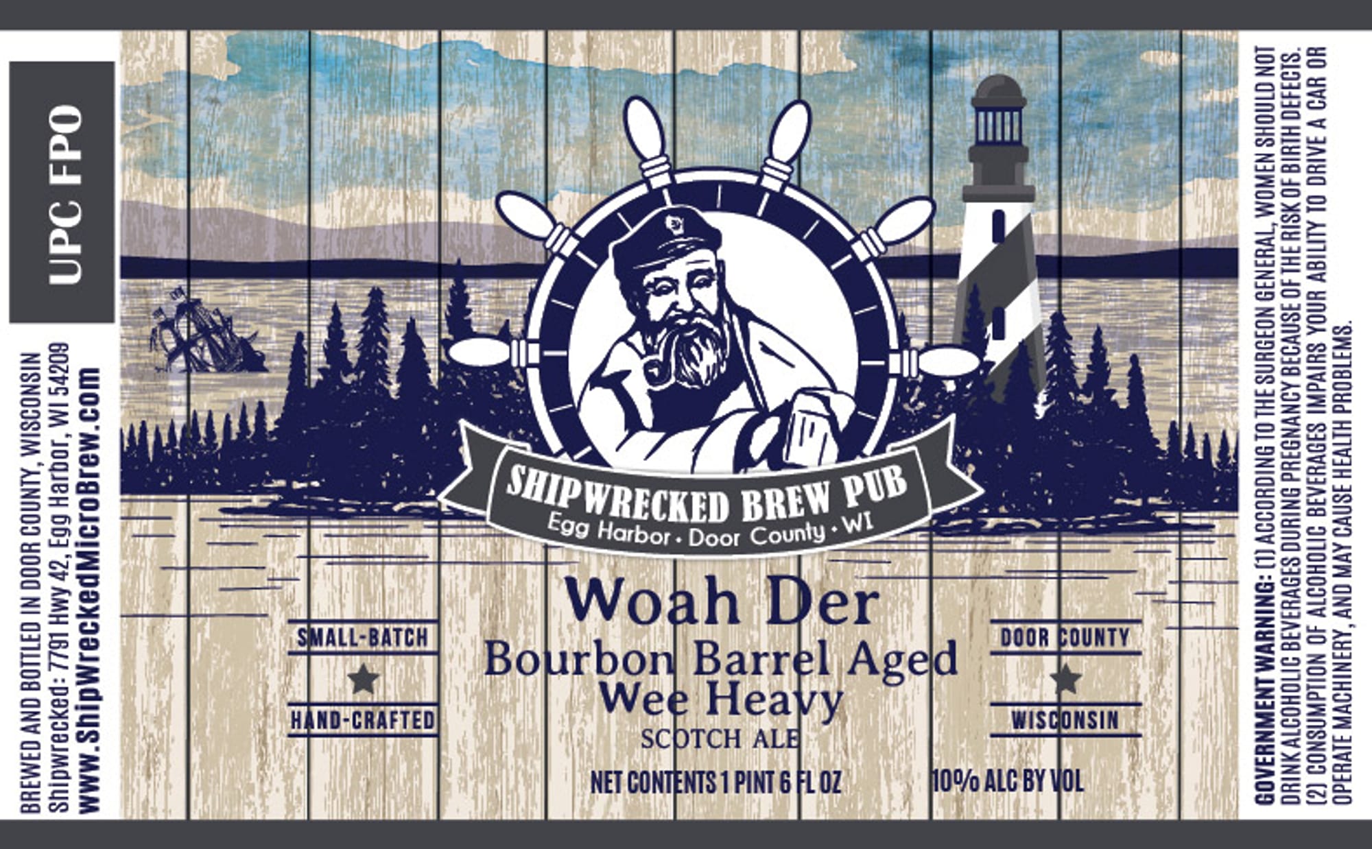 Woah Der by Shipwrecked Brew Pub - beer label