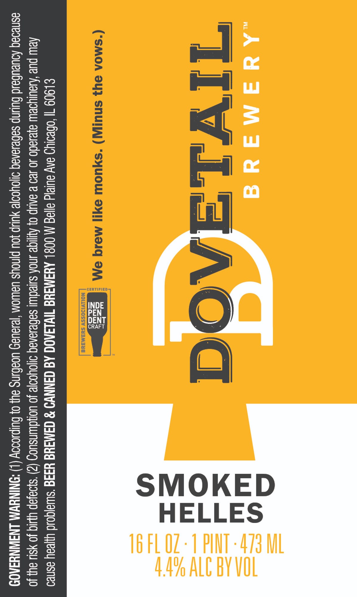 Smoked Helles by DOppel Tail Brewery - beer label