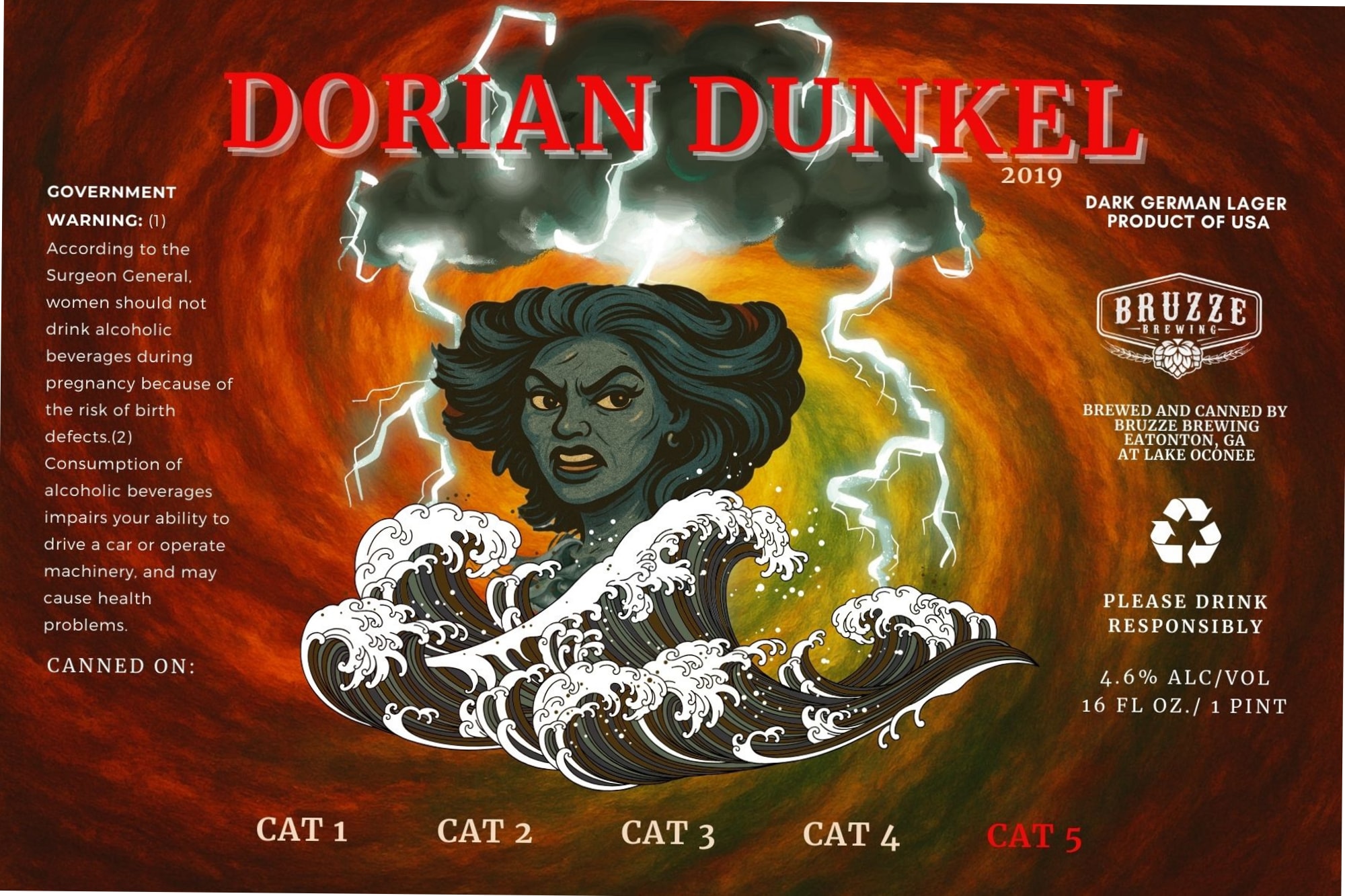 Dorian Dunkel by Bruzze Brewing - beer label