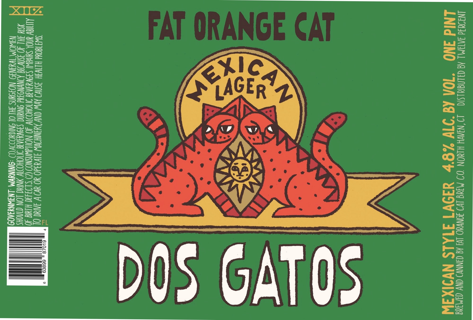 Dos Gatos by North Brew Co. - beer label