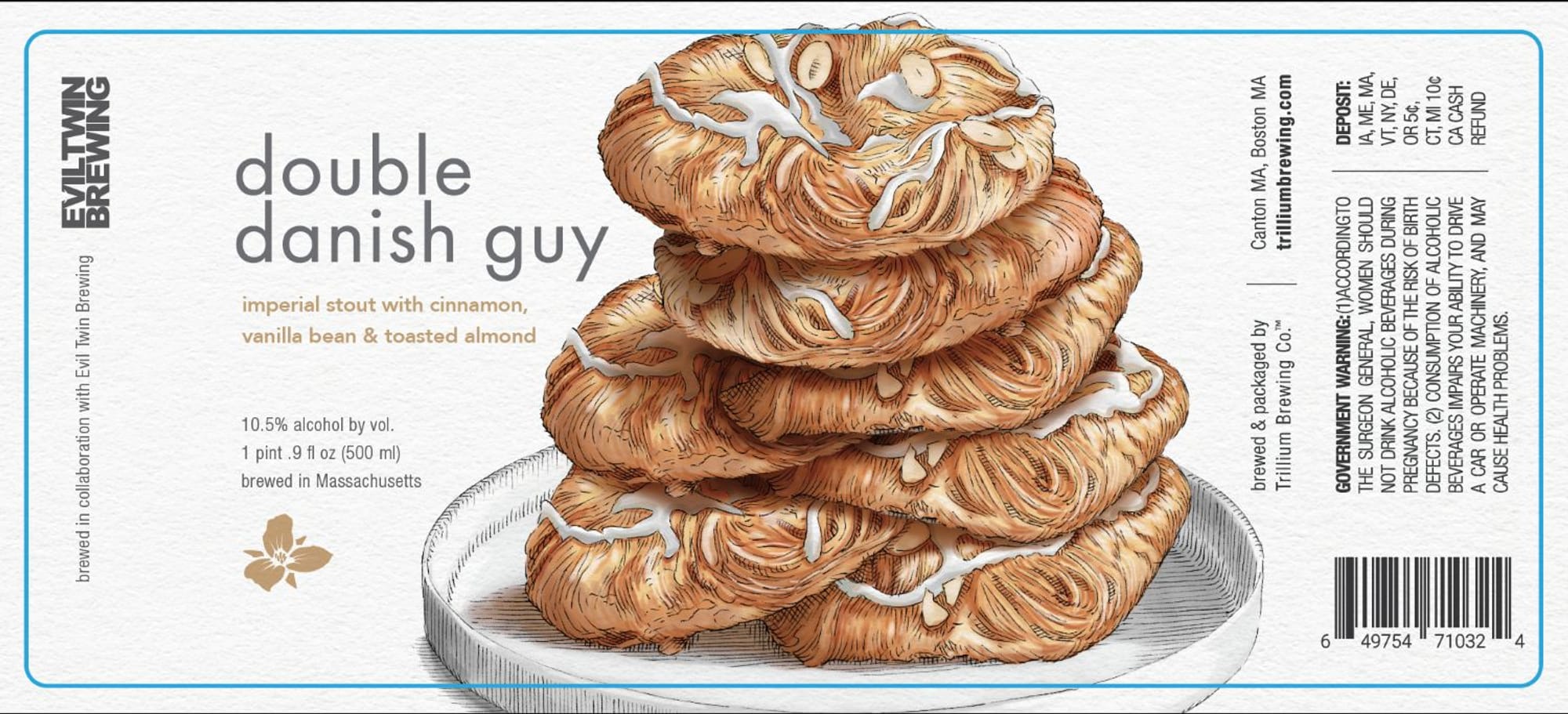 Double Danish Guy by Evil Twin Brewing - beer label