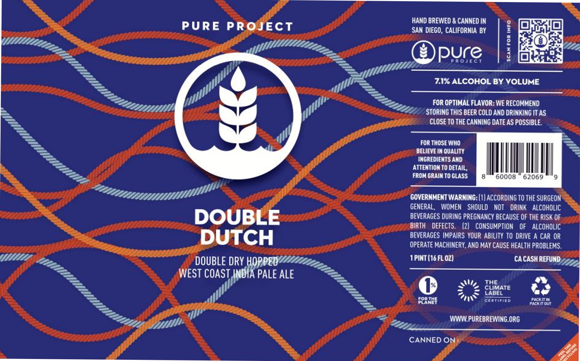 Double Dutch by Pure Project - beer label