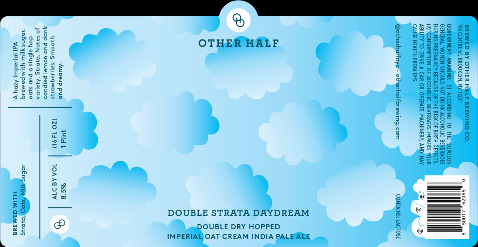 DOUBLE STRATA DAYDREAM by OTHER HALF BREWING CO. - beer label