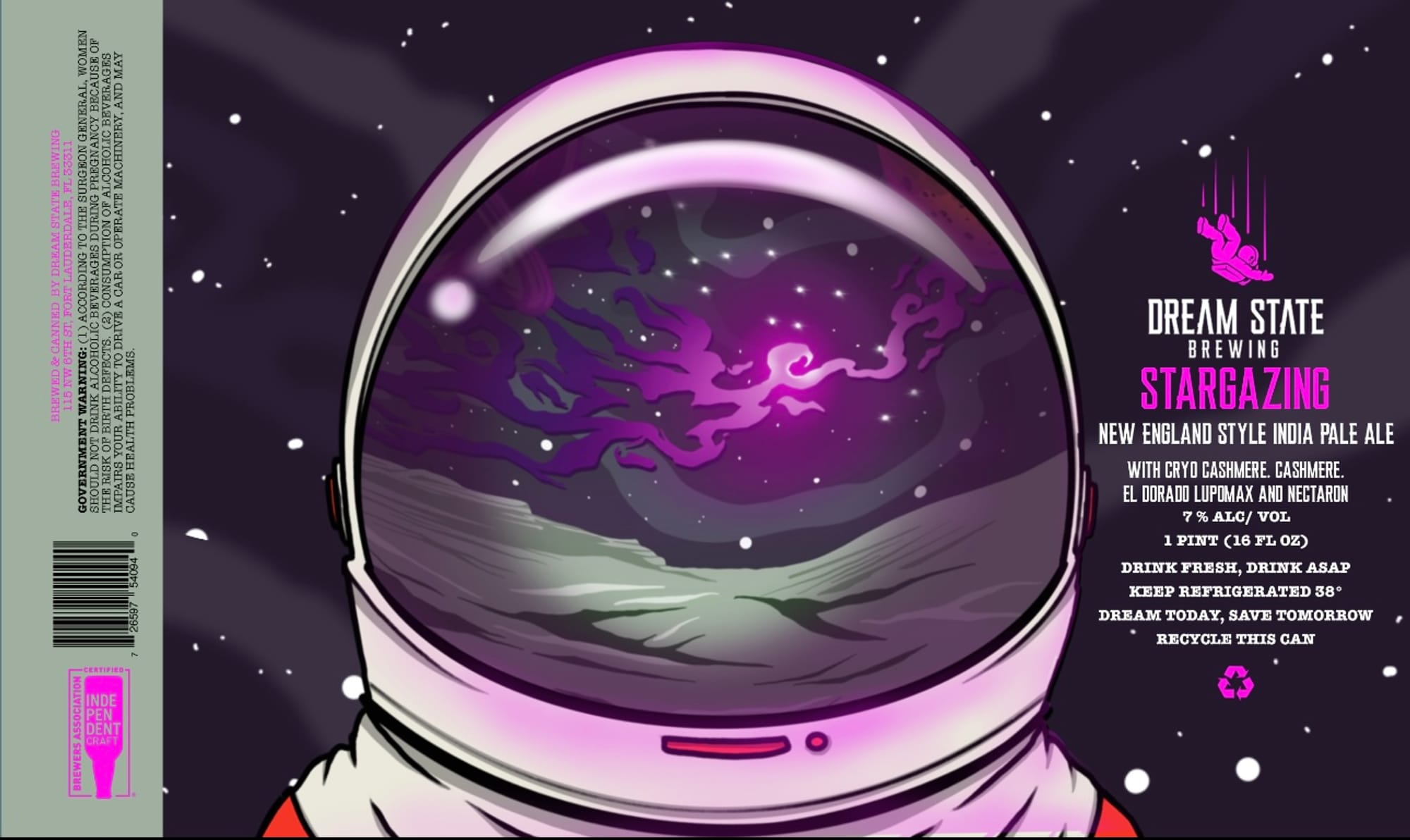 Stargazing by Dream State Brewing - beer label