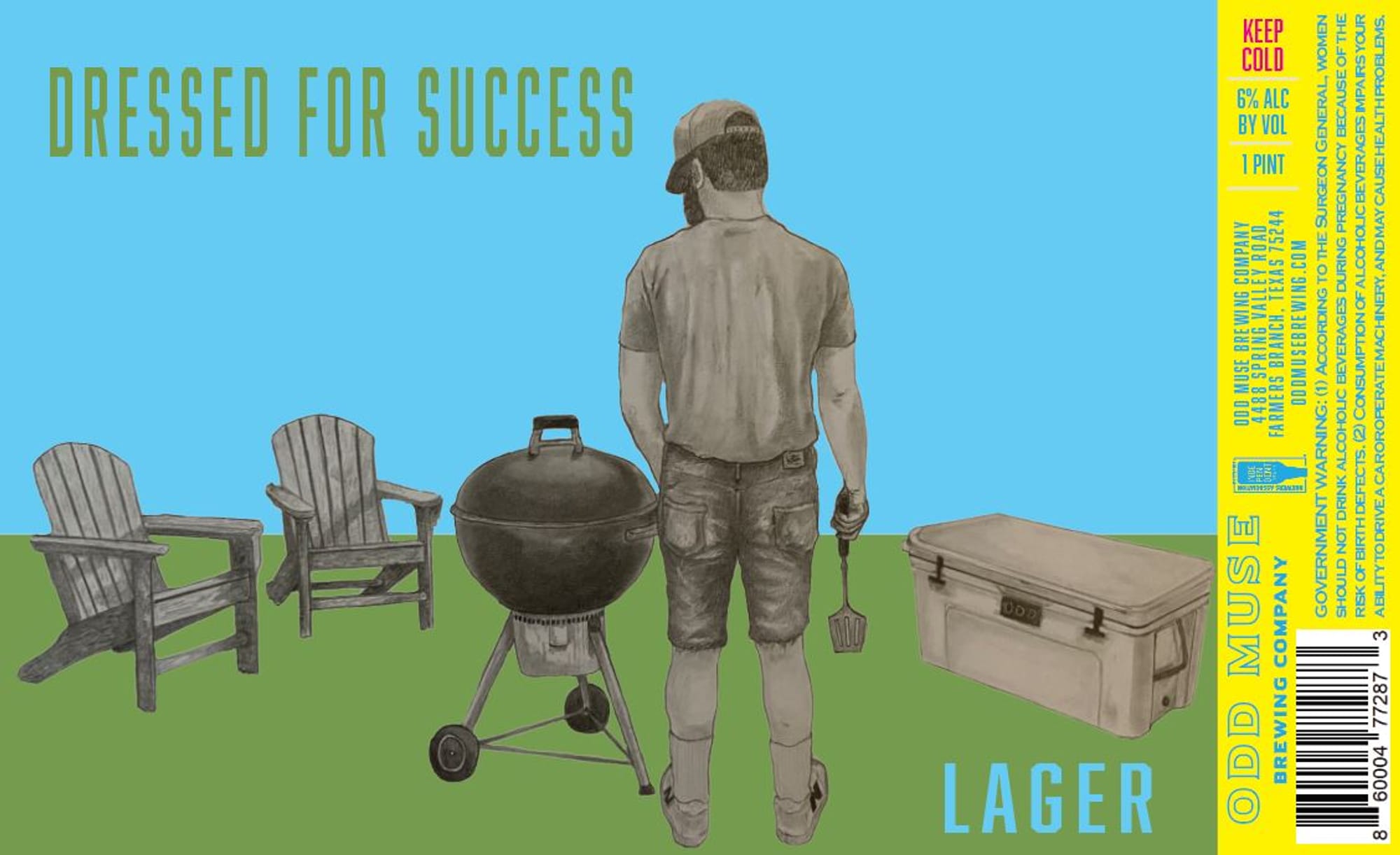 Dressed for Success by Odd Muse Brewing Company - beer label