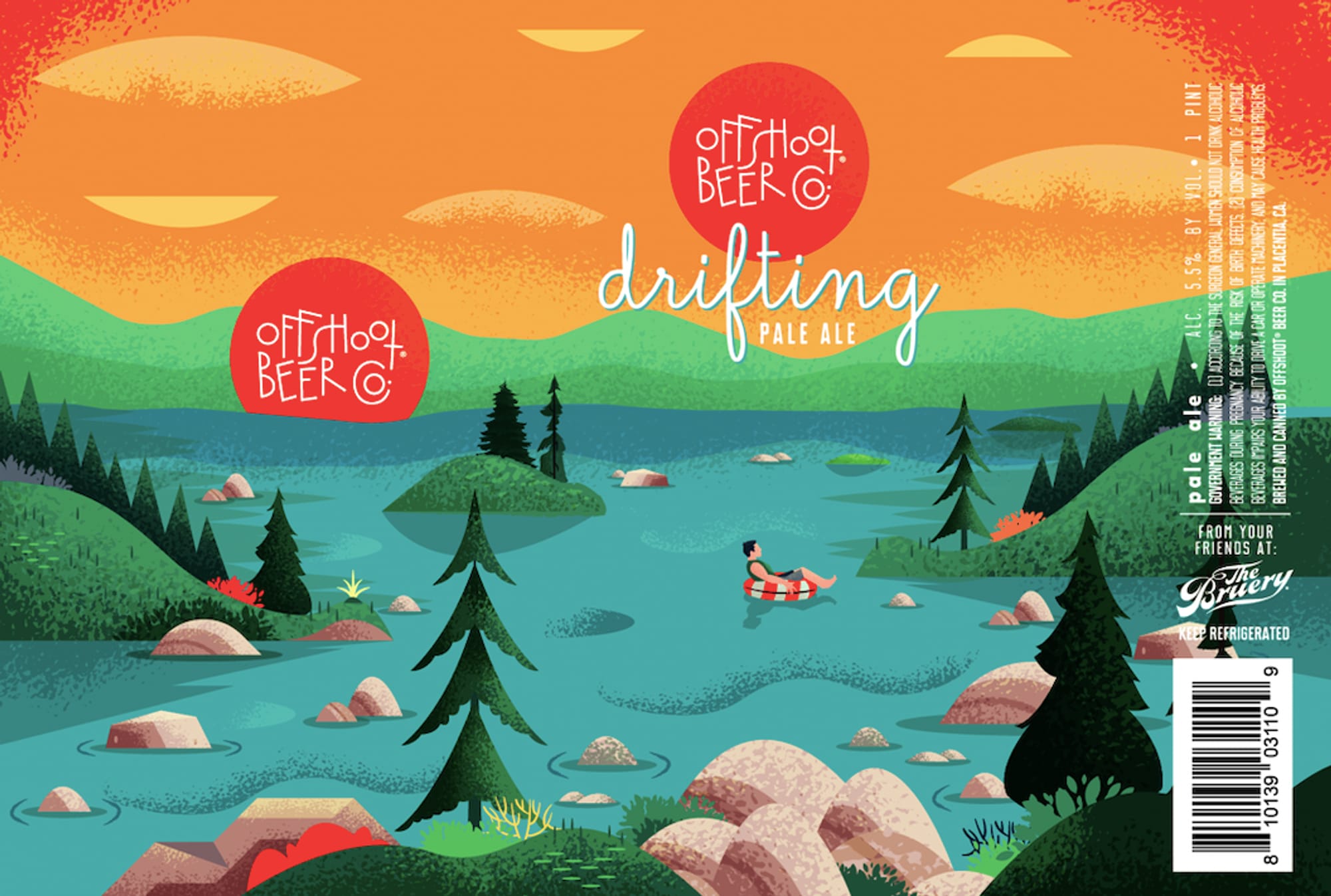 Drifting by Offshoot Beer Co. - beer label