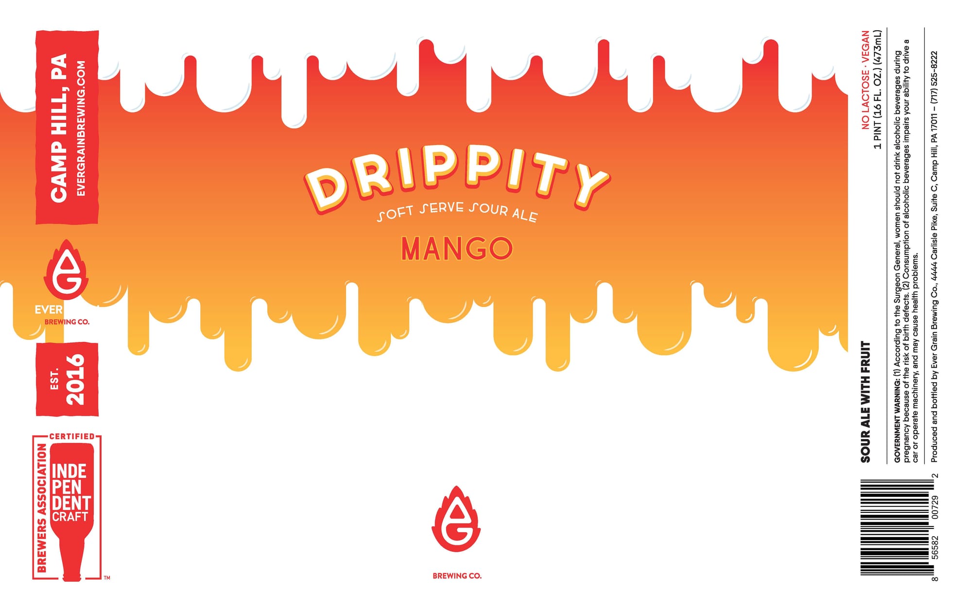 Drippity by Ever Grain Brewing - beer label
