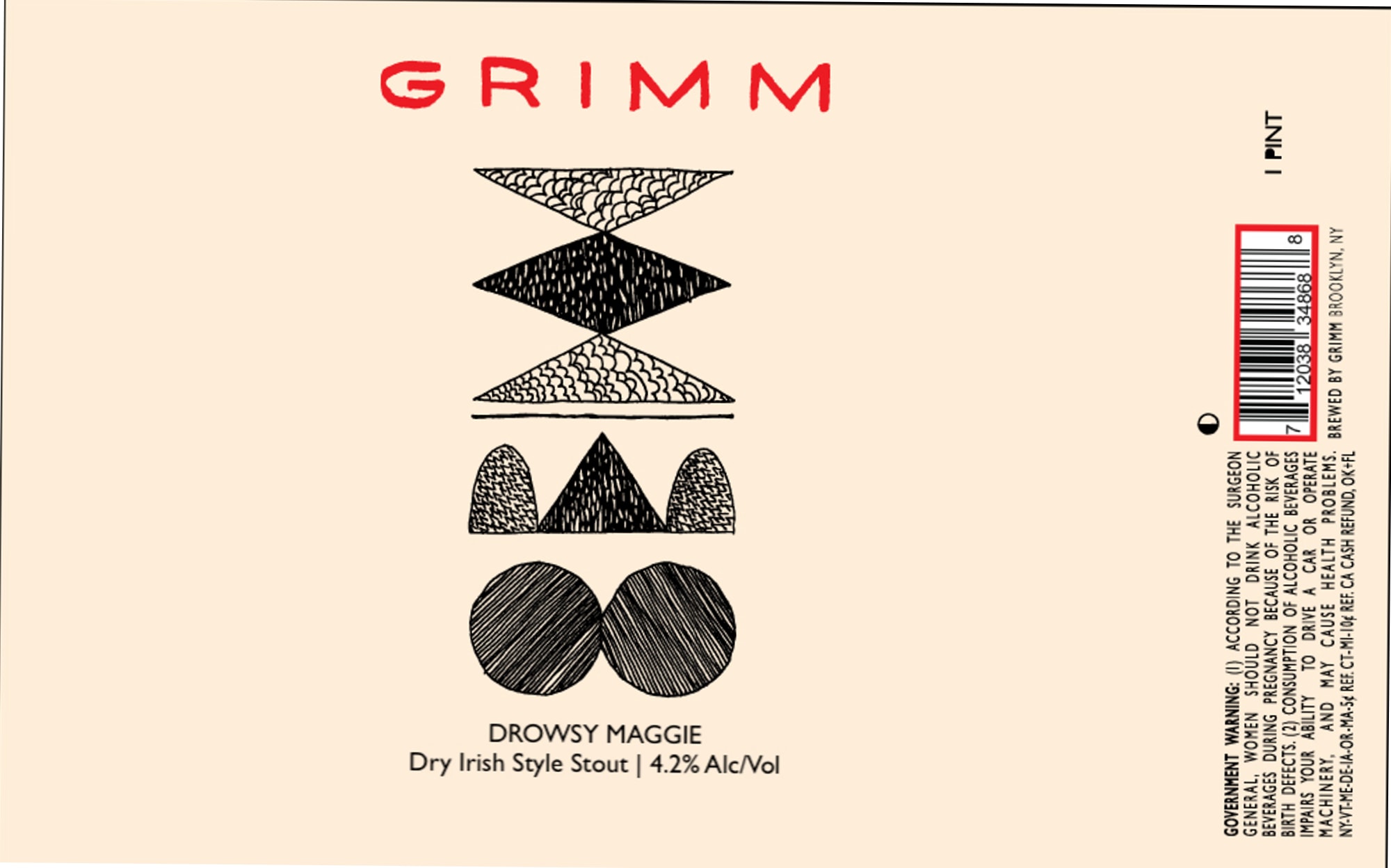Drowsy Magpie by Grimm Artisanal Ales - beer label