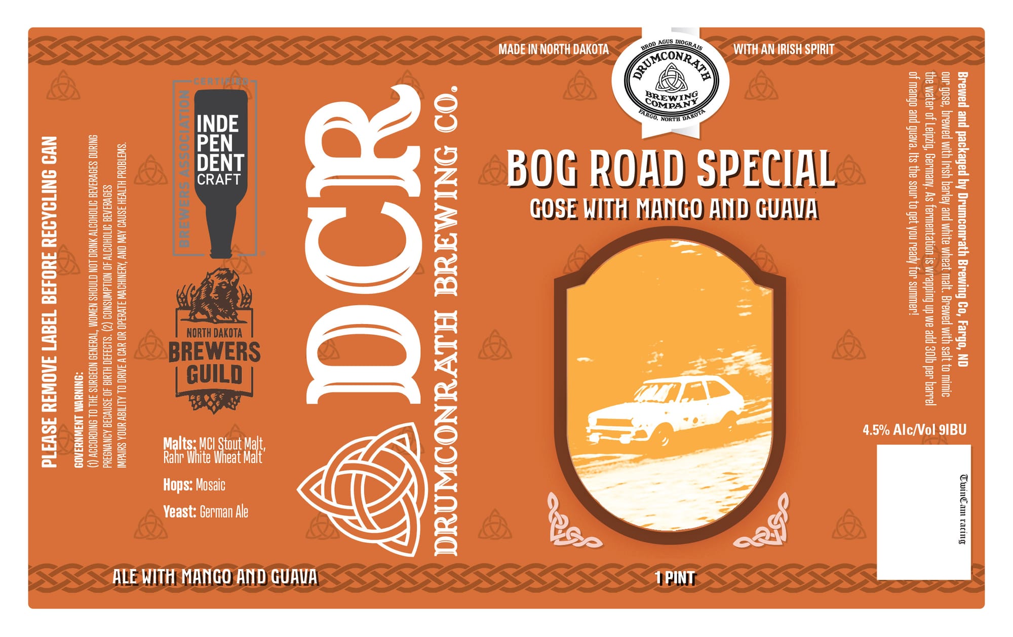 Bog Road Special by Drumconrath Brewing Co. - beer label