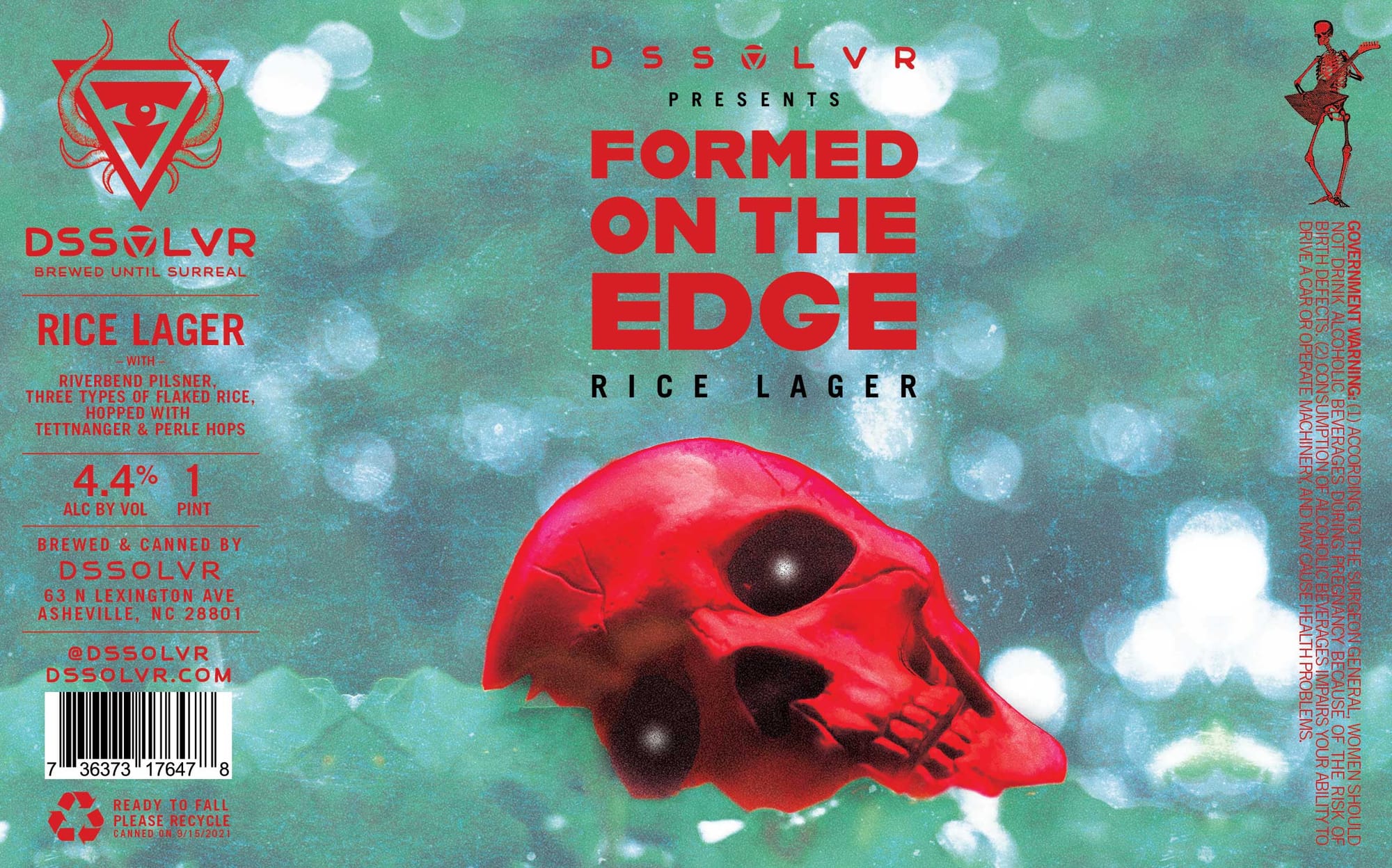 Formed on the Edge by DSSOLVR - beer label