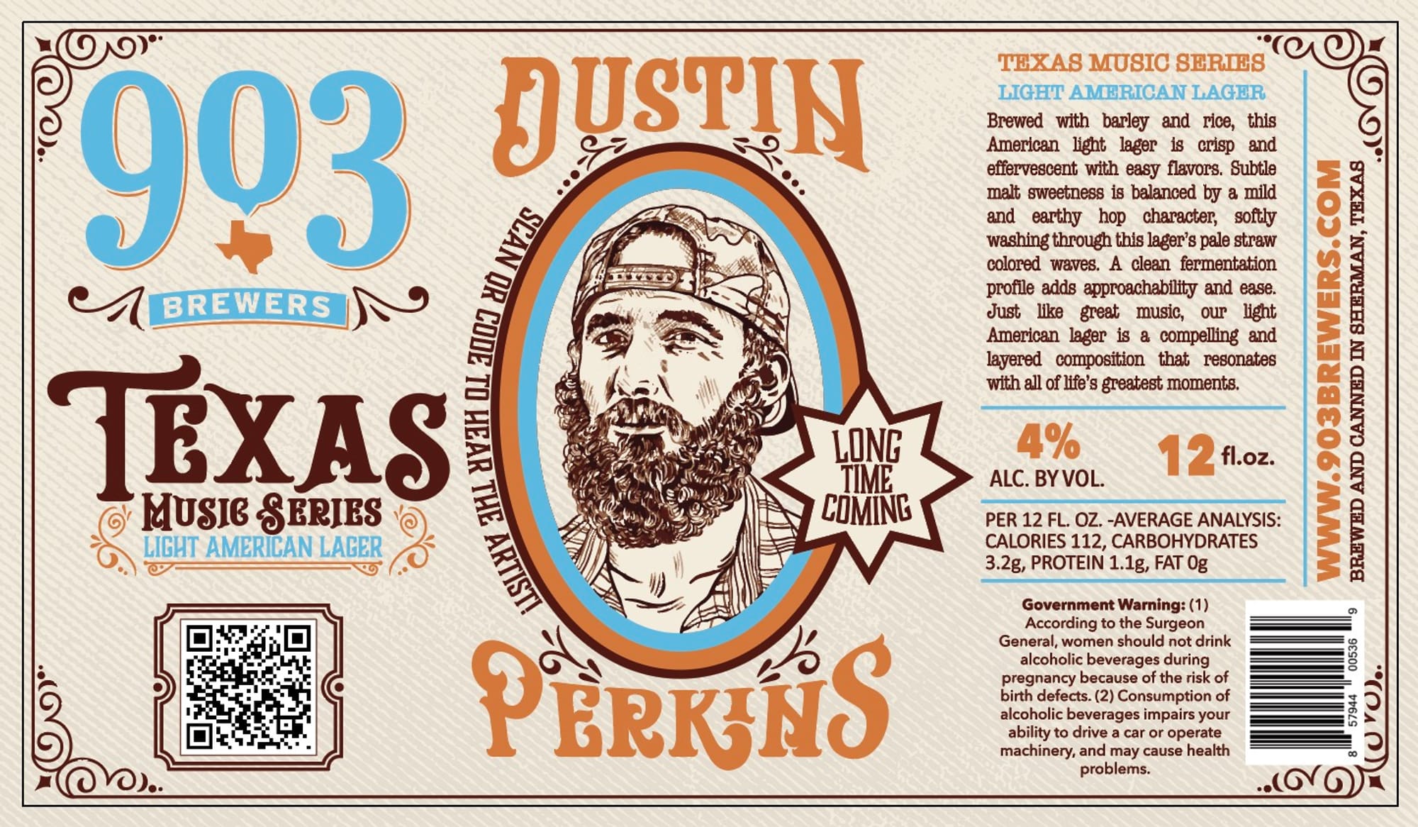 Dustin by 903 Brewers - beer label